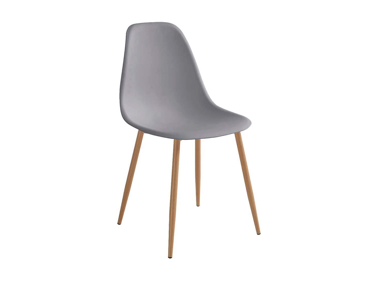 Set de 4 sillas de comedor lena  gris para hogar moderno mueble de almacenaje  - Homekit