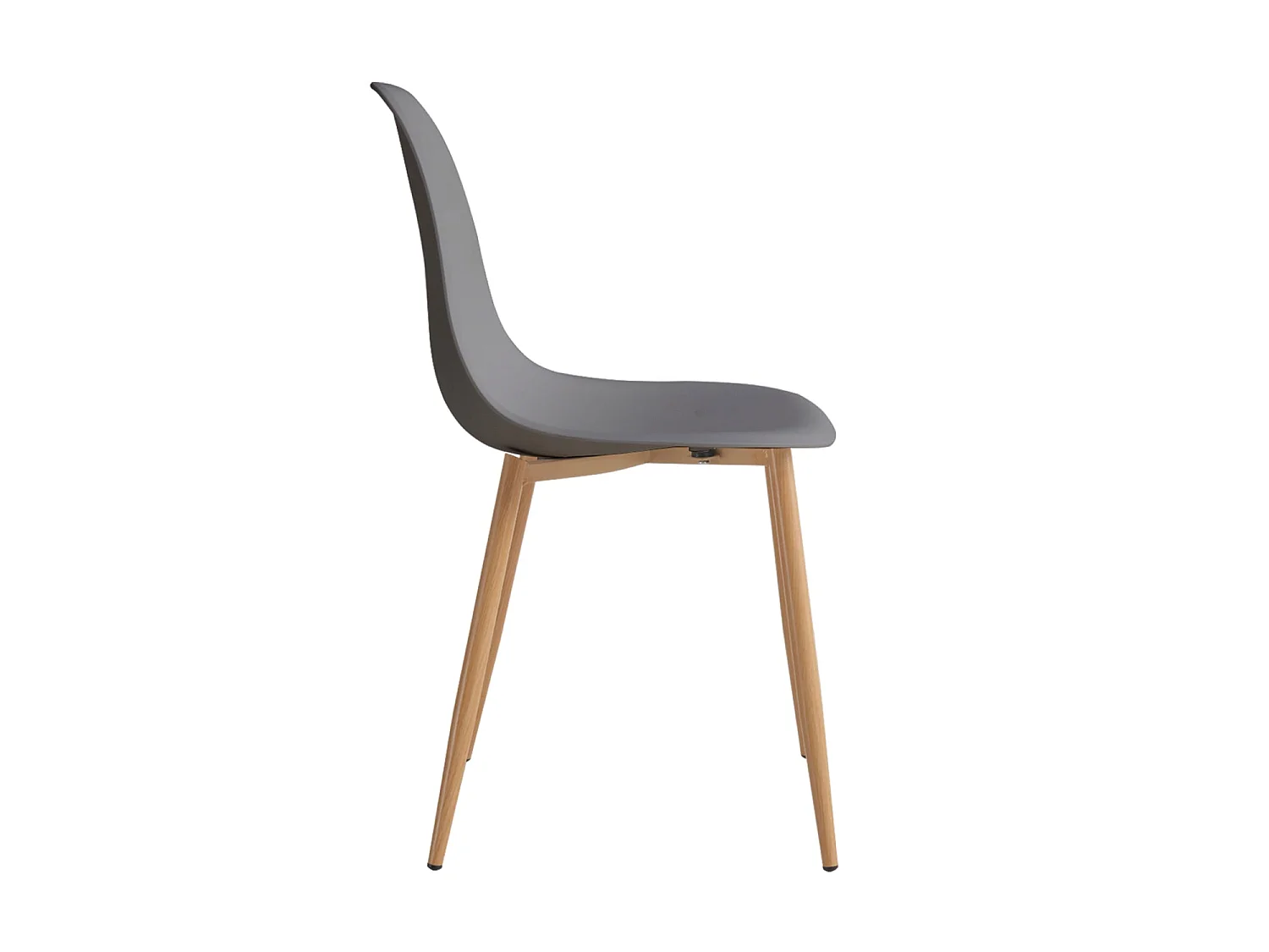 Set de 4 sillas de comedor lena  gris para hogar moderno mueble de almacenaje  - Homekit
