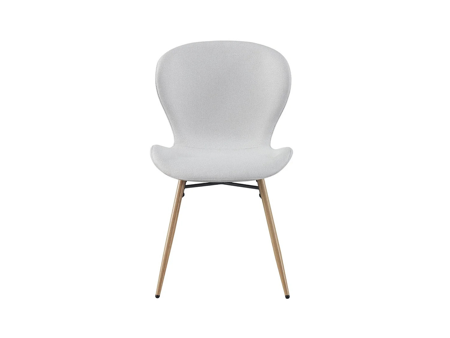 Set de 4 sillas de comedor tapizadas helene claro  gris para hogar moderno mueble de almacenaje  - Homekit