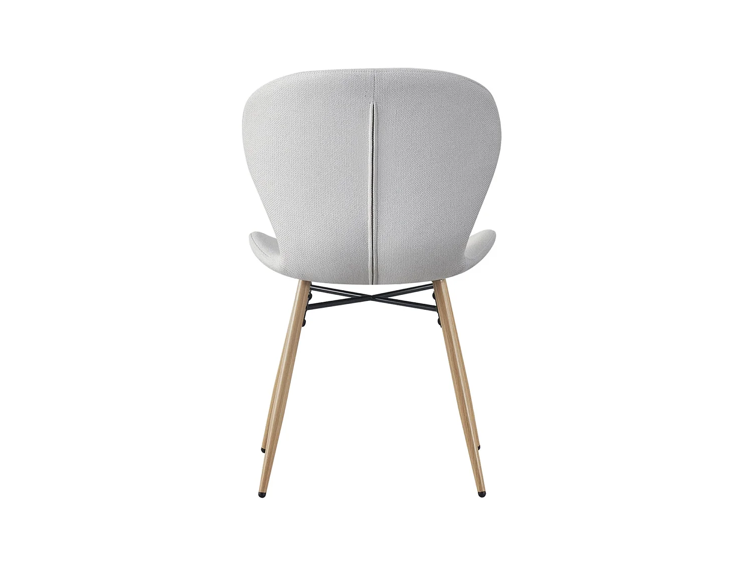 Set de 4 sillas de comedor tapizadas helene claro  gris para hogar moderno mueble de almacenaje  - Homekit