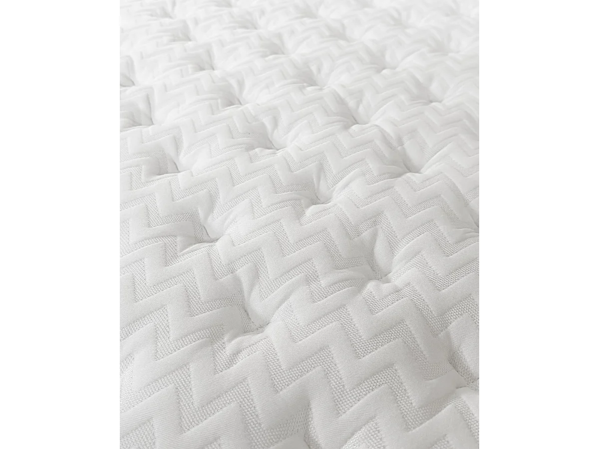 Pack Base tapizada Dollie con Colchón viscoelástico con muelles Aurea 105 x 190cm | Altura 27cm | Firmeza media alta | Tejido Transpirable