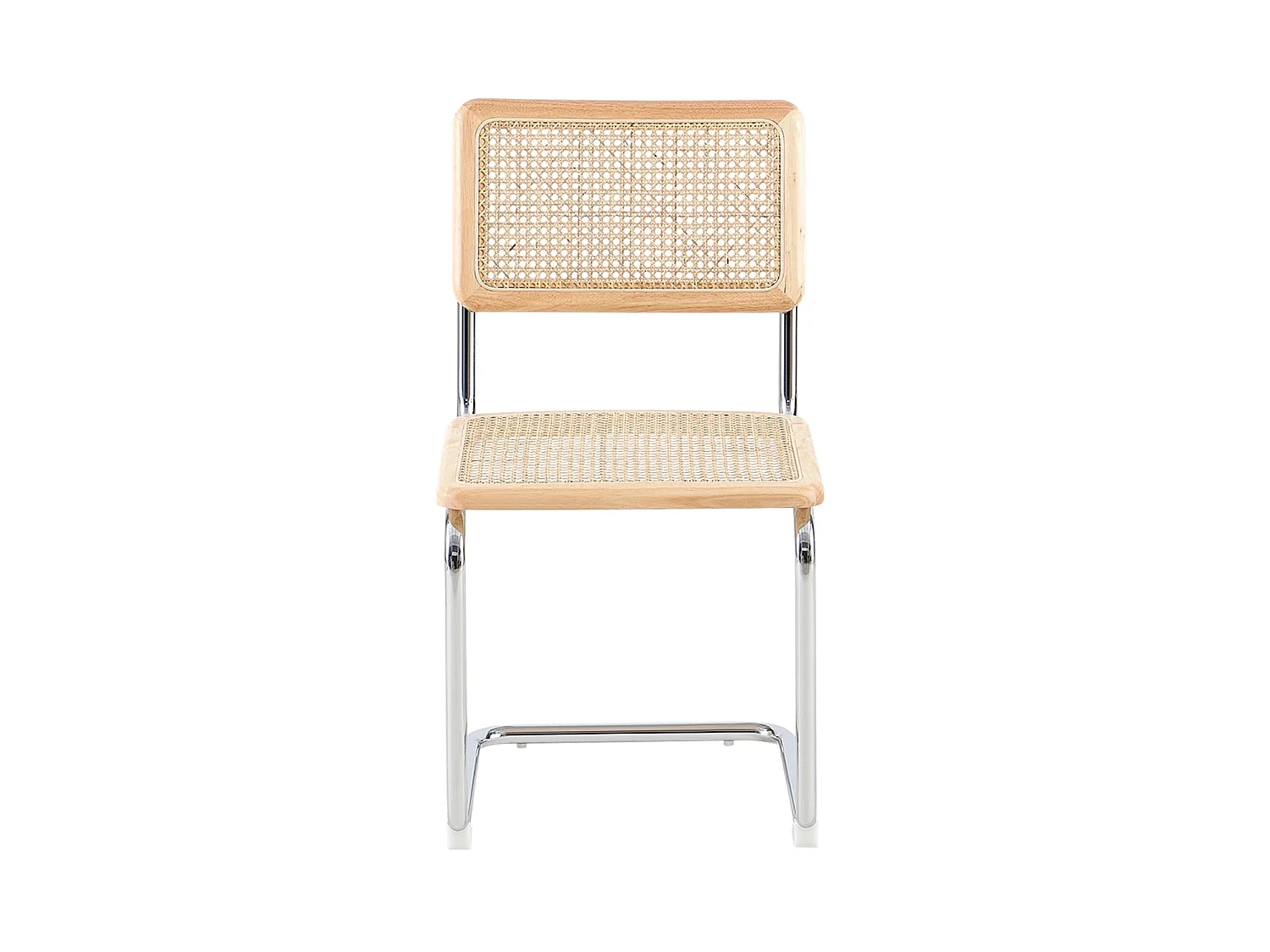 Set de 4 sillas de comedor en ratán karyn  natural y madera para hogar moderno mueble de almacenaje  - Homekit