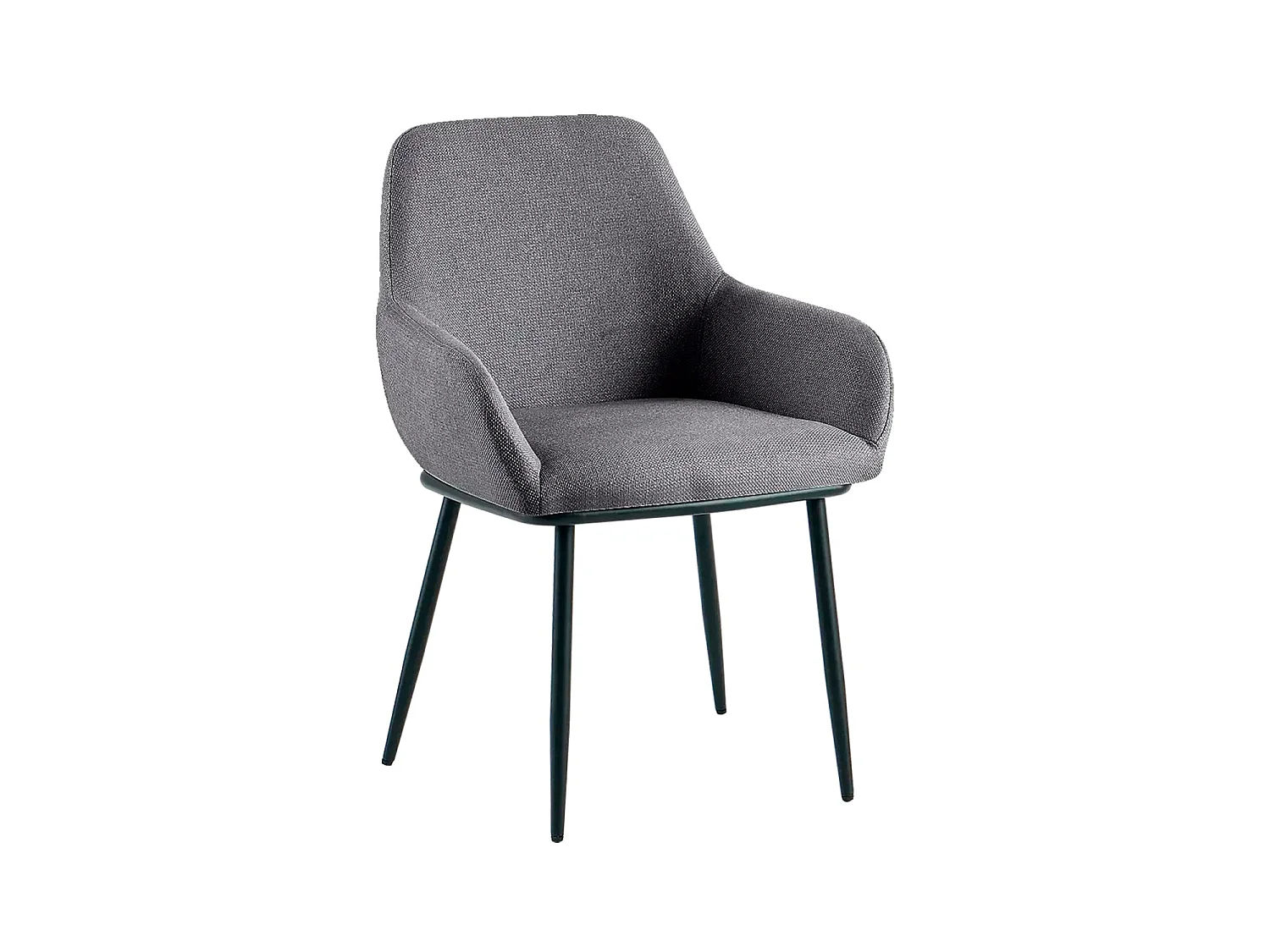 Set de 2 sillas de comedor tapizadas verna  gris para hogar moderno mueble de almacenaje  - Homekit