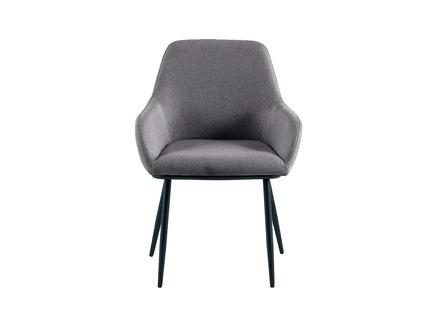 Set de 2 sillas de comedor tapizadas verna  gris para hogar moderno mueble de almacenaje  - Homekit