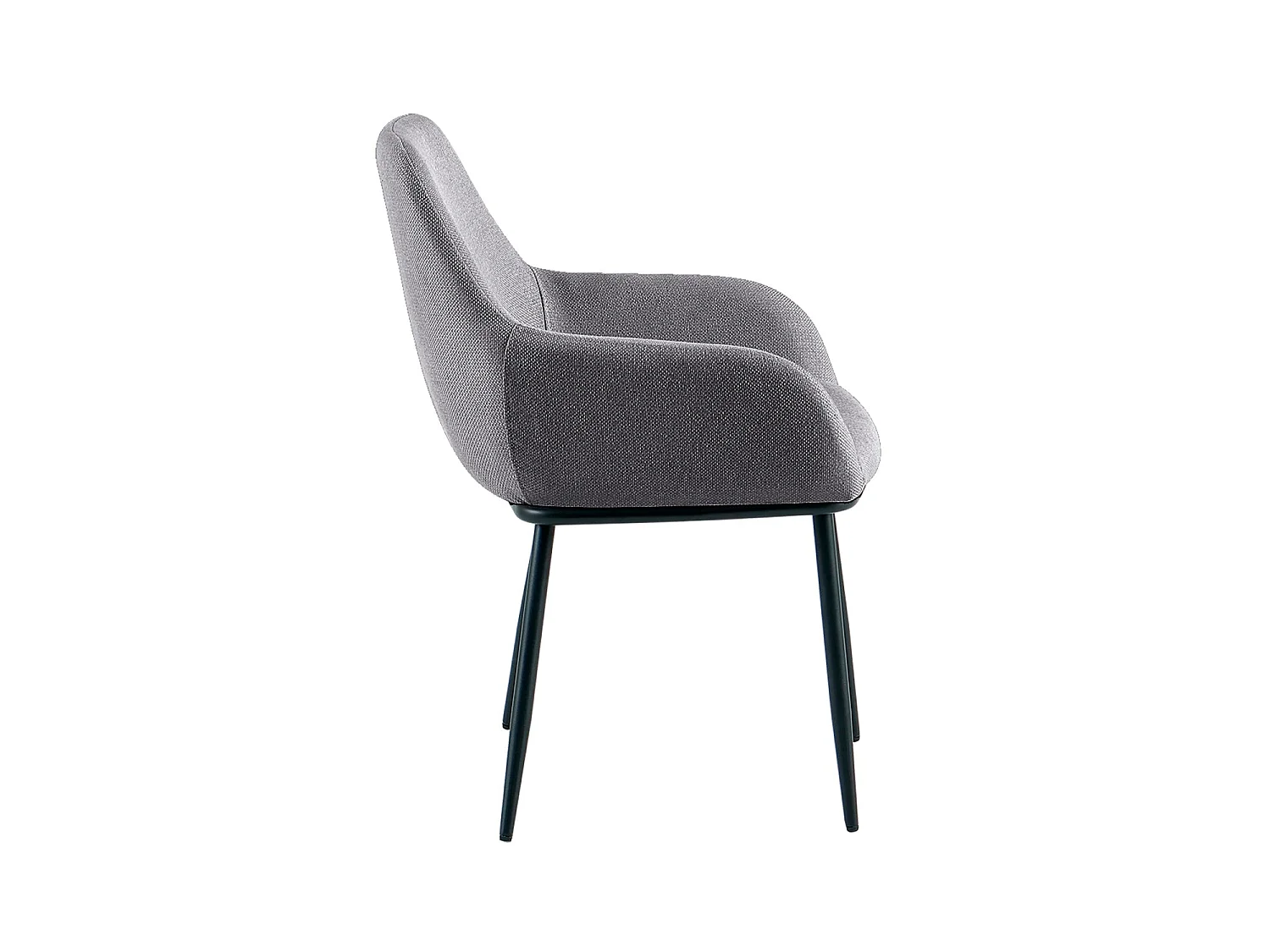 Set de 2 sillas de comedor tapizadas verna  gris para hogar moderno mueble de almacenaje  - Homekit