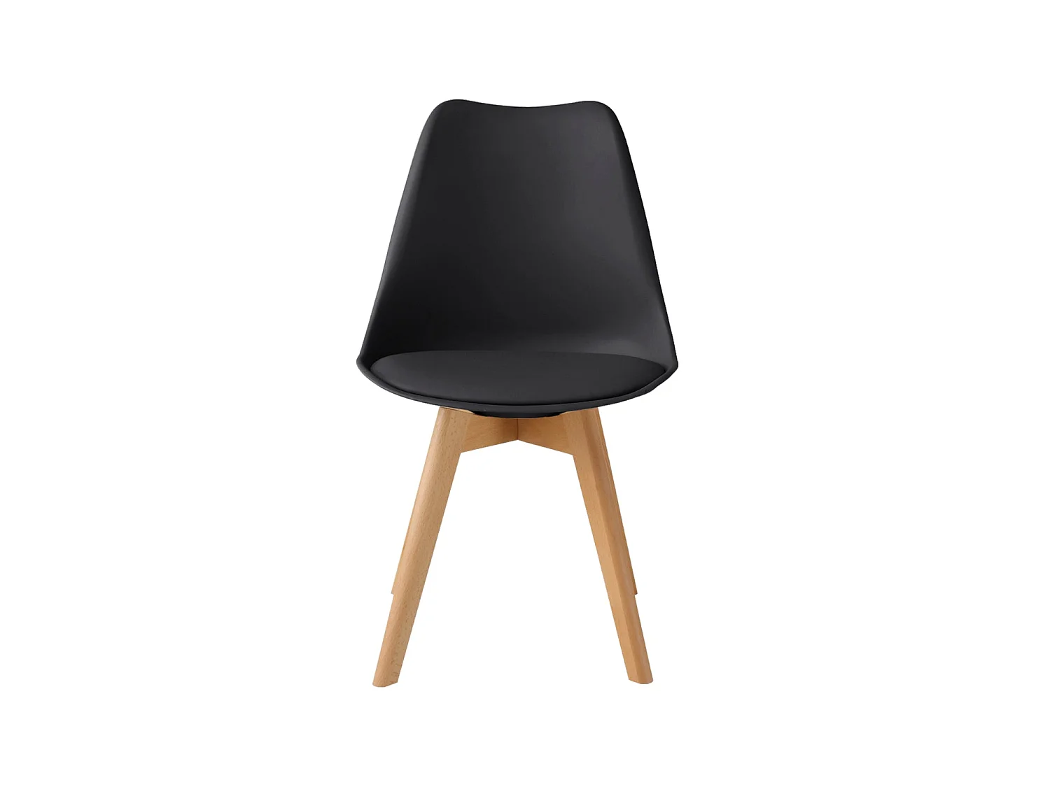 Set de 4 sillas de comedor mavis  negro para hogar moderno mueble de almacenaje  - Homekit