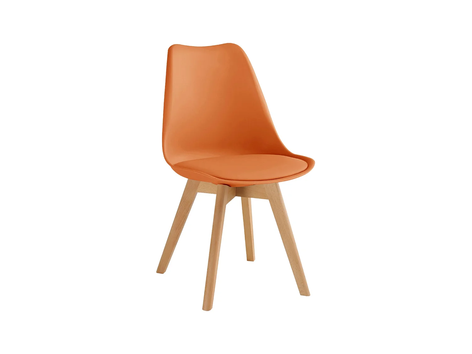 Set de 4 sillas de comedor mavis terracota  para hogar moderno mueble de almacenaje  - Homekit