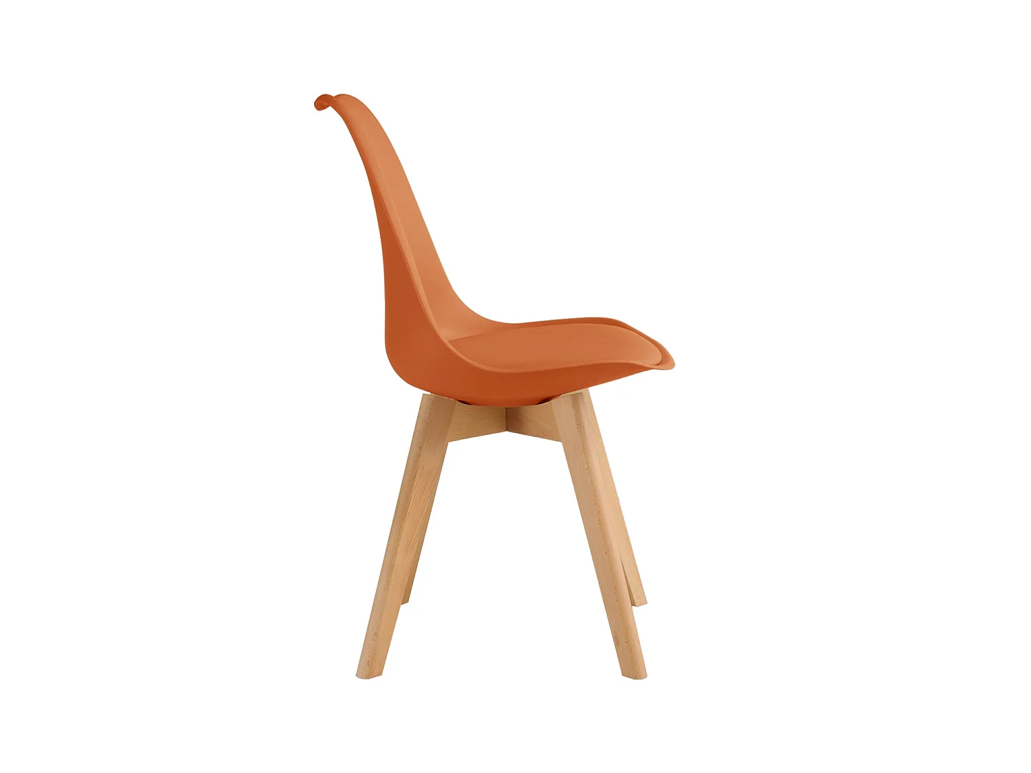 Set de 4 sillas de comedor mavis terracota  para hogar moderno mueble de almacenaje  - Homekit