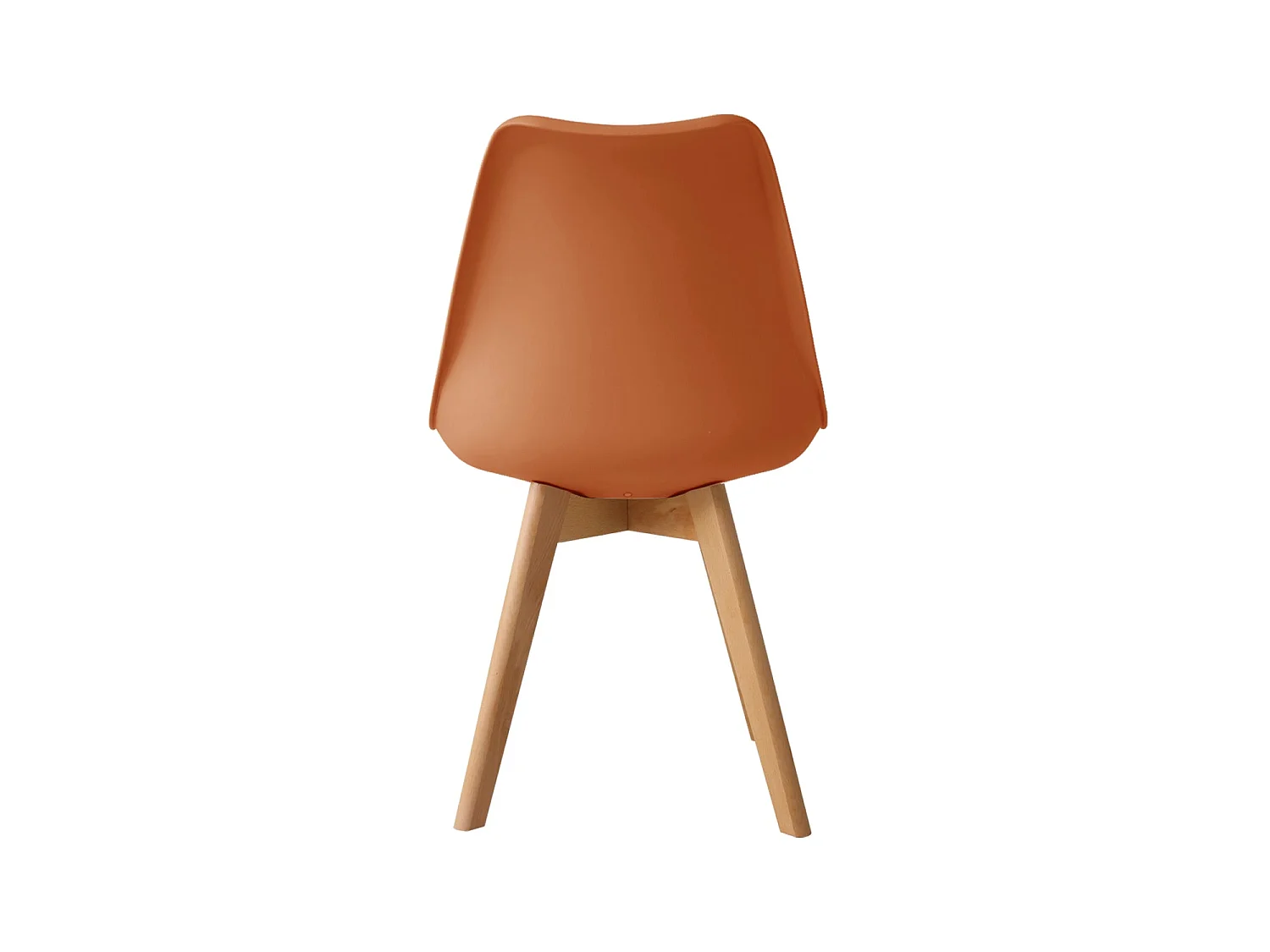 Set de 4 sillas de comedor mavis terracota  para hogar moderno mueble de almacenaje  - Homekit