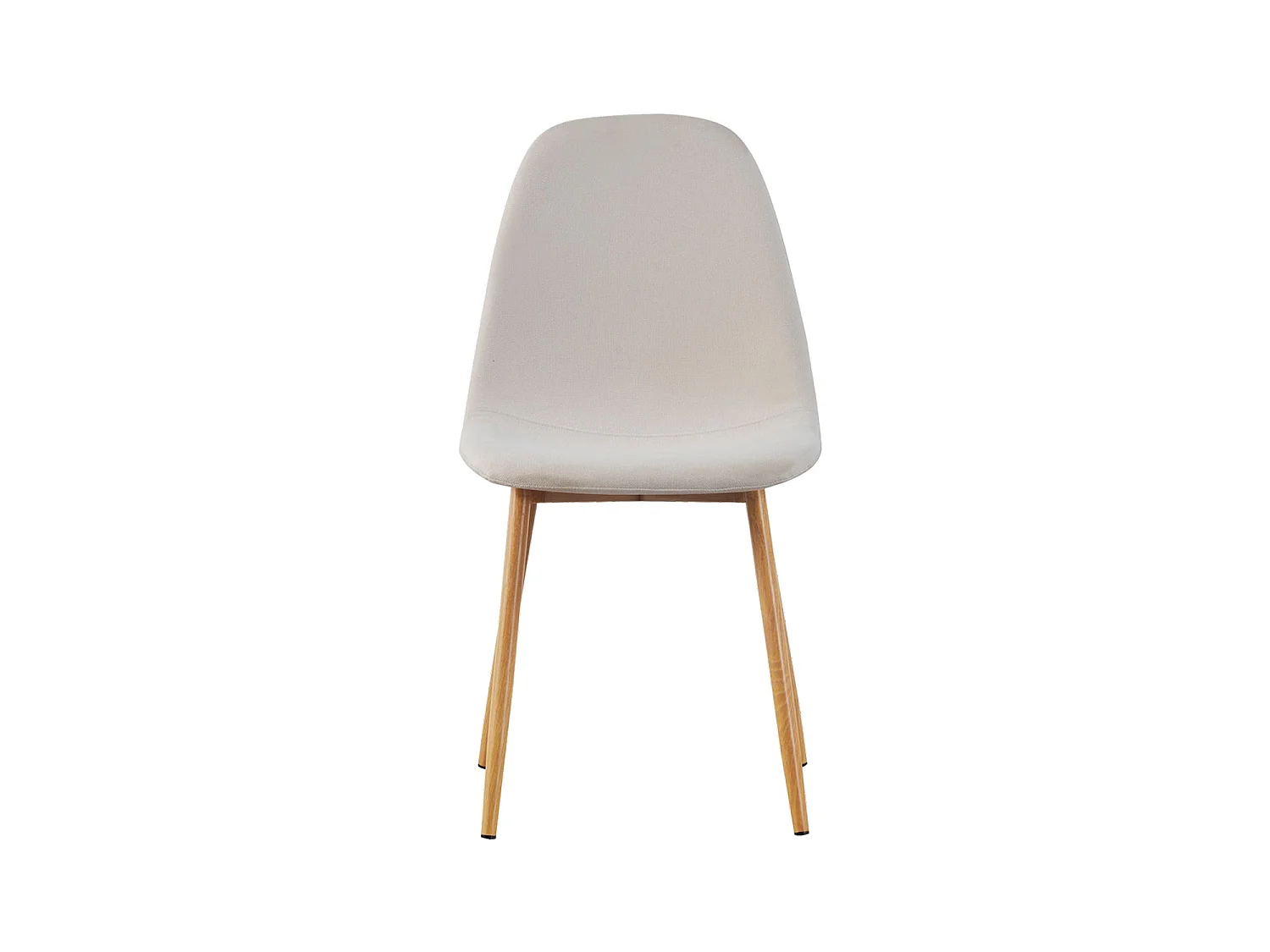 Set de 4 sillas de comedor tapizadas deana  beige para hogar moderno mueble de almacenaje  - Homekit