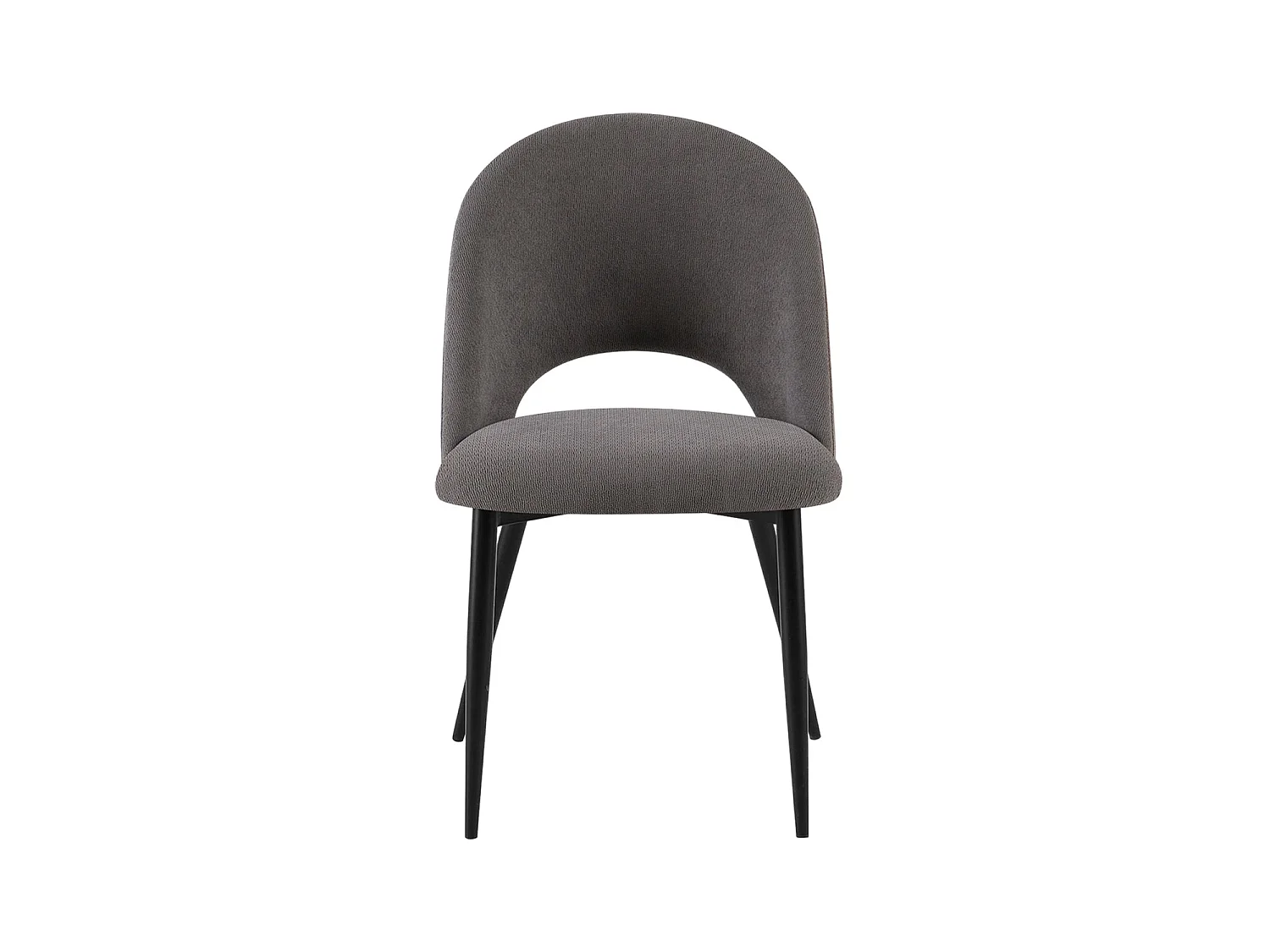 Set de 4 sillas de comedor tapizadas hollie oscuro  gris para hogar moderno mueble de almacenaje  - Homekit