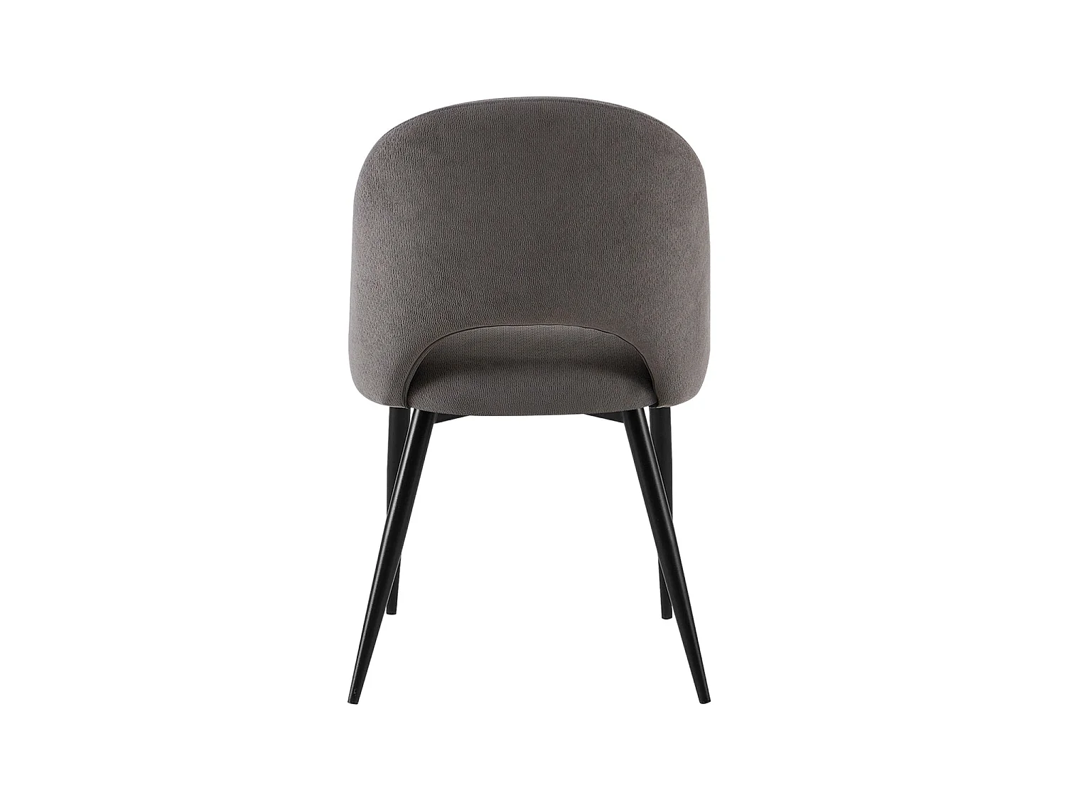Set de 4 sillas de comedor tapizadas hollie oscuro  gris para hogar moderno mueble de almacenaje  - Homekit