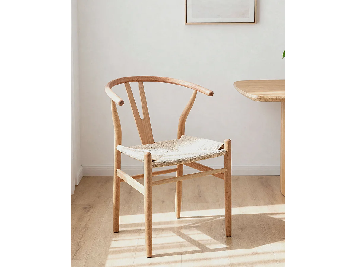 Set de 2 sillas de comedor en madera Lina - Color Madera natural - Homekit