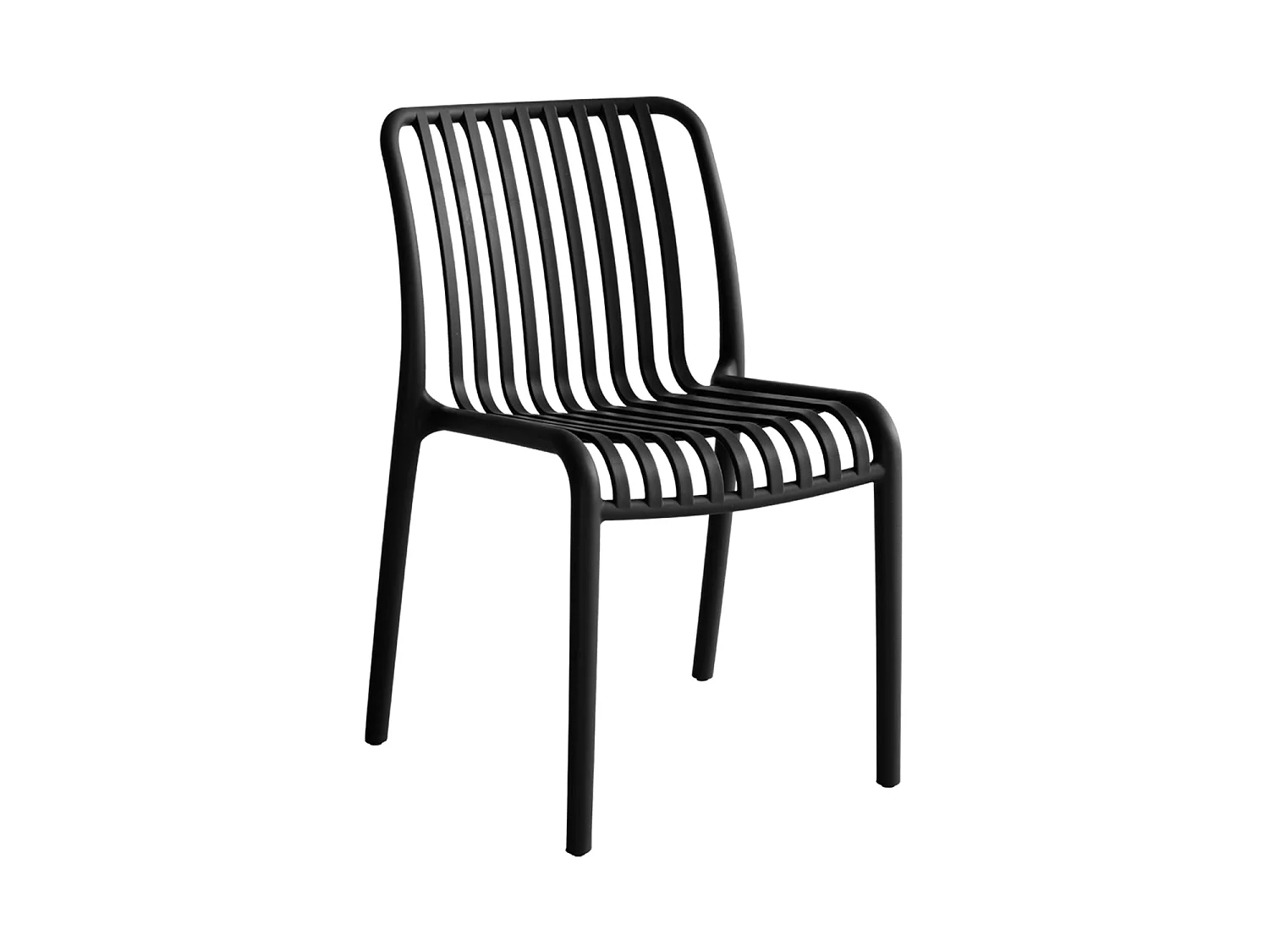 Set de 4 sillas delia  negro para hogar moderno mueble de almacenaje  - Homekit