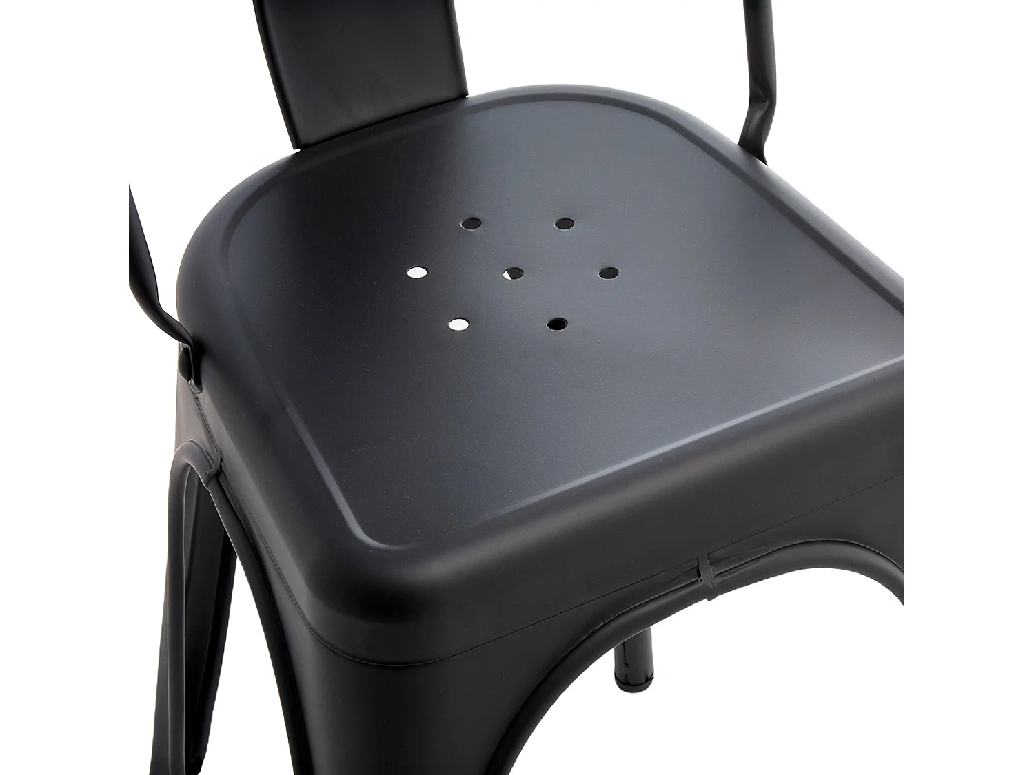 Set de 4 sillas en acero Lessie - Color Negro - Homekit