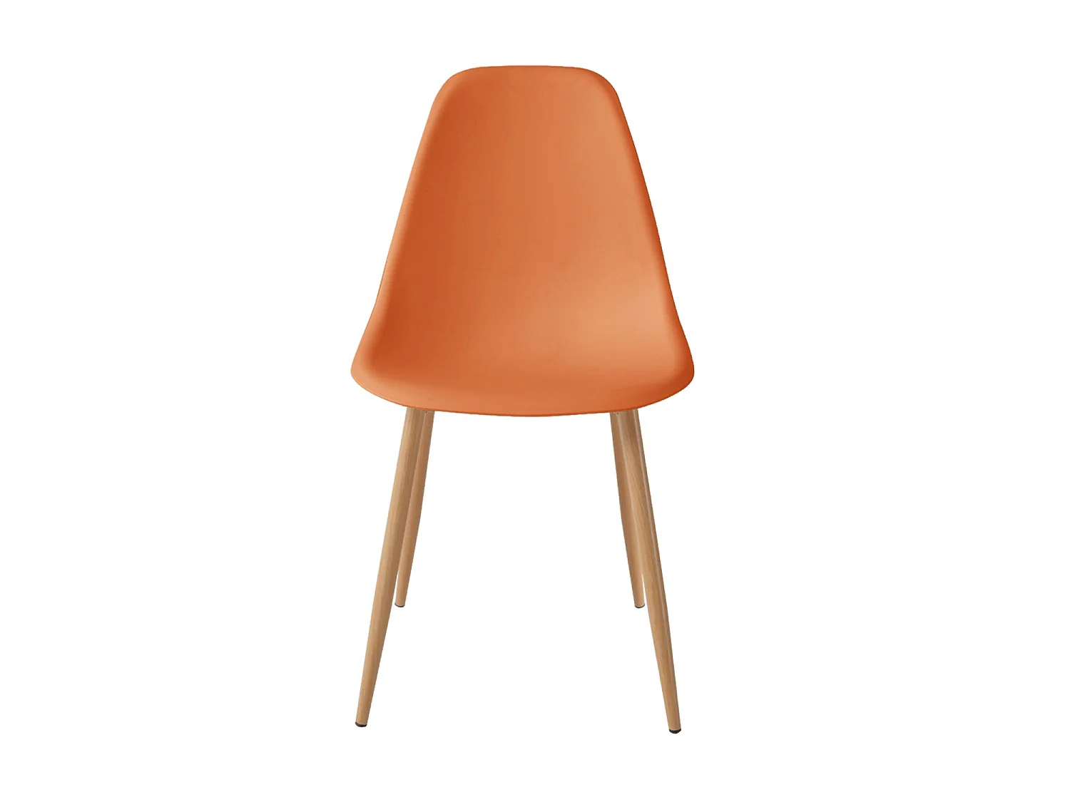 Set de 4 sillas de comedor lena terracota  para hogar moderno mueble de almacenaje  - Homekit