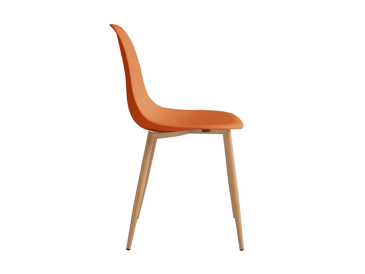 Set de 4 sillas de comedor lena terracota  para hogar moderno mueble de almacenaje  - Homekit