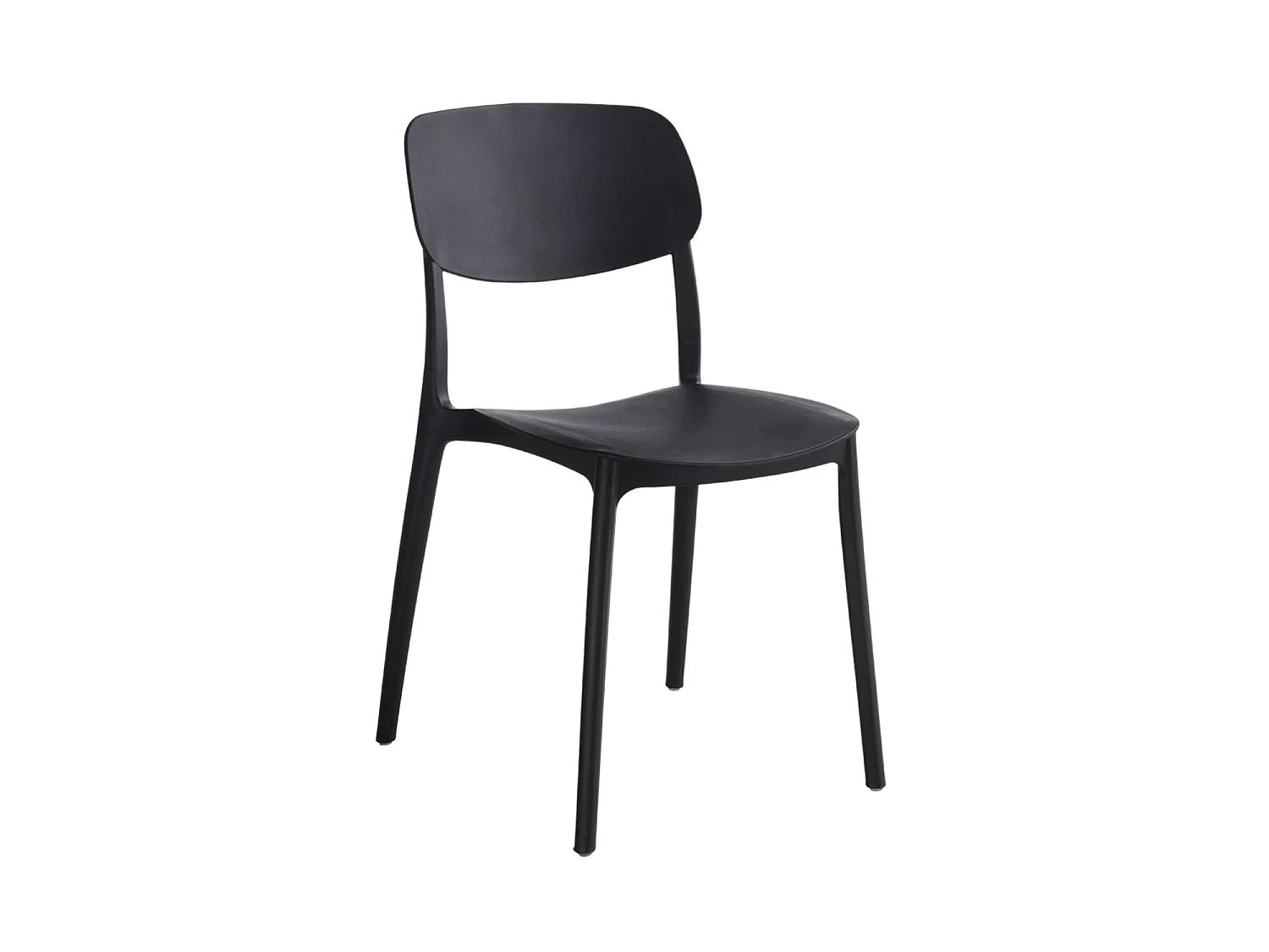 Set de 4 sillas dixie  negro para hogar moderno mueble de almacenaje  - Homekit