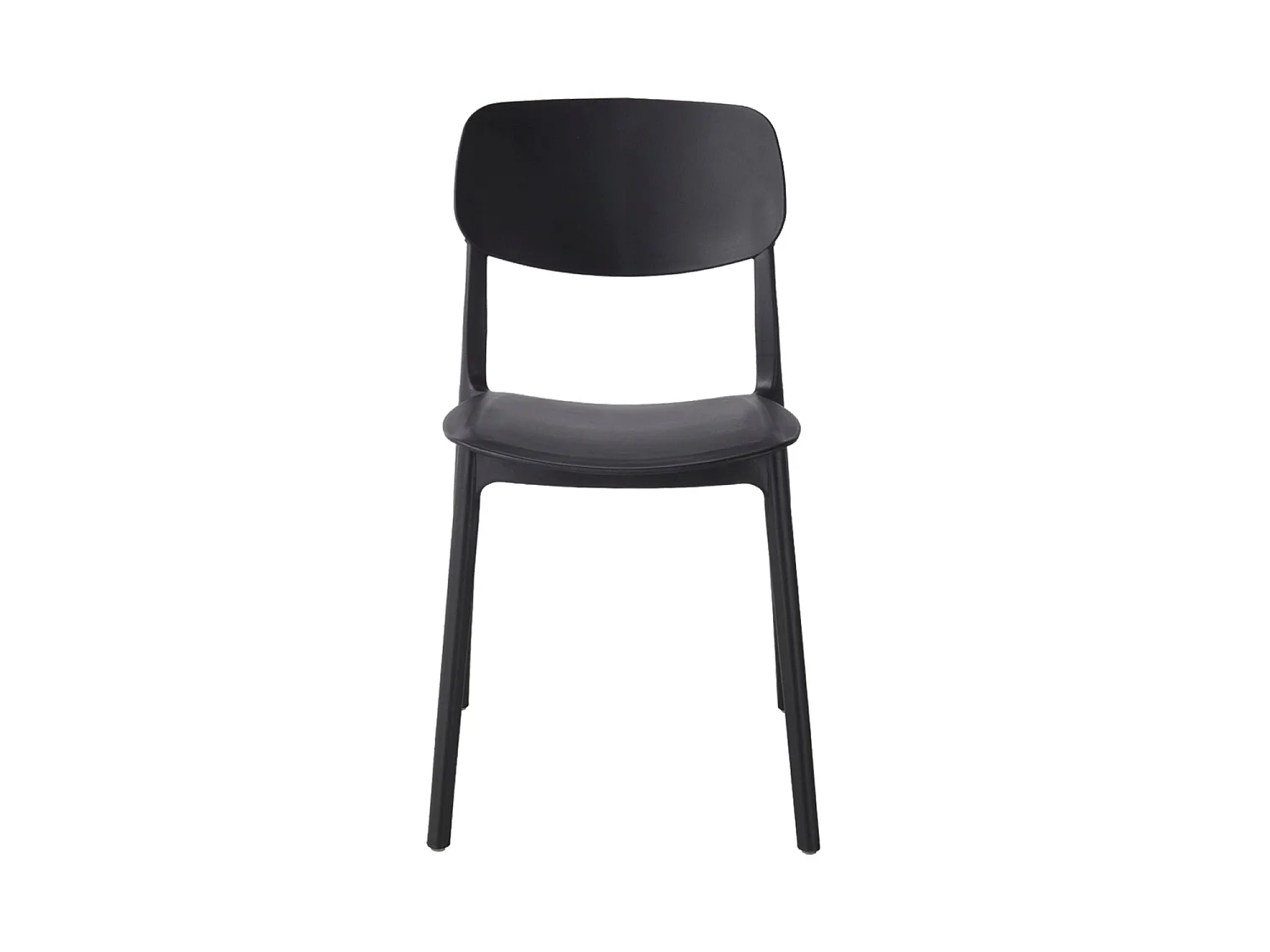 Set de 4 sillas dixie  negro para hogar moderno mueble de almacenaje  - Homekit