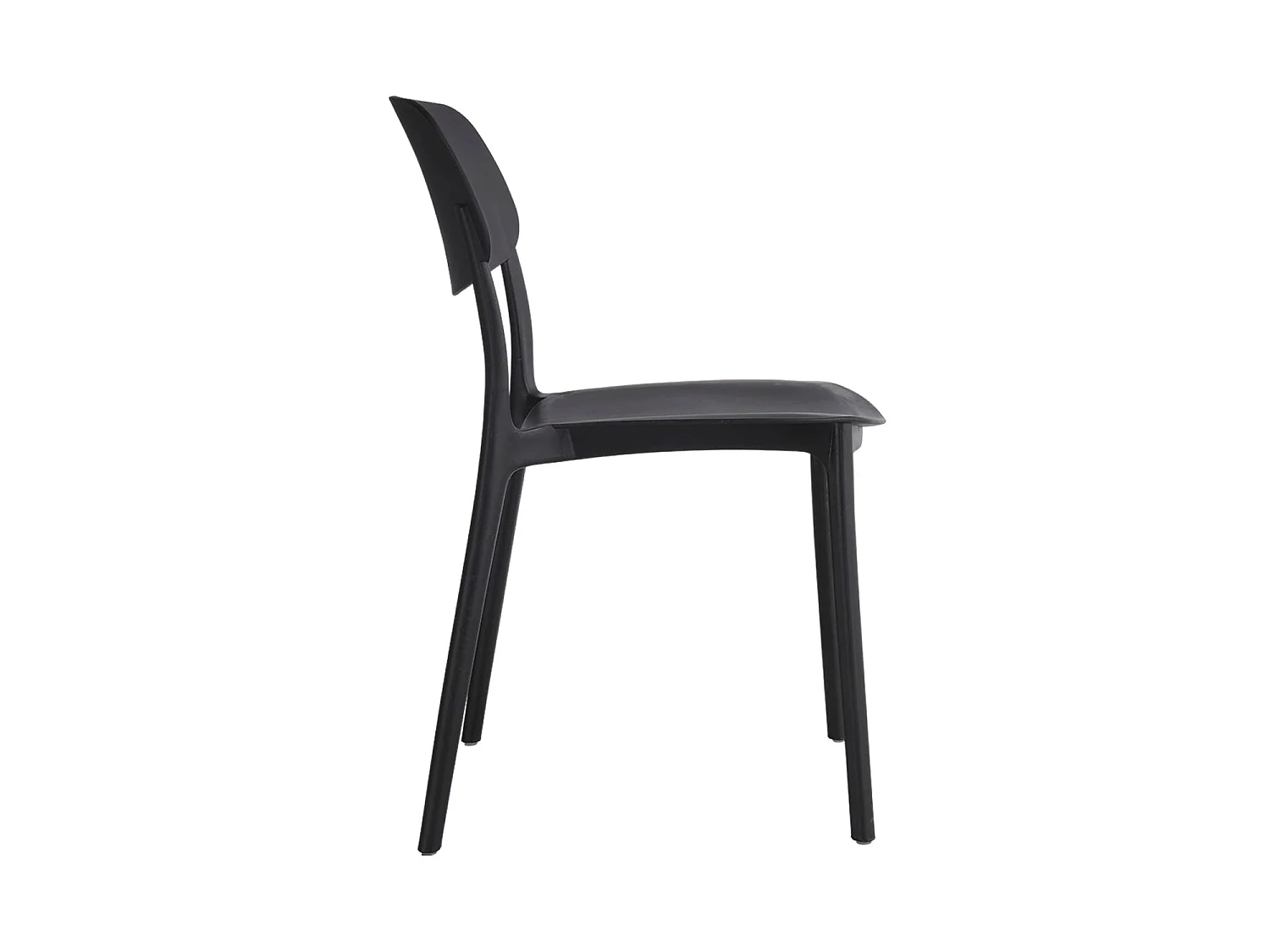 Set de 4 sillas dixie  negro para hogar moderno mueble de almacenaje  - Homekit