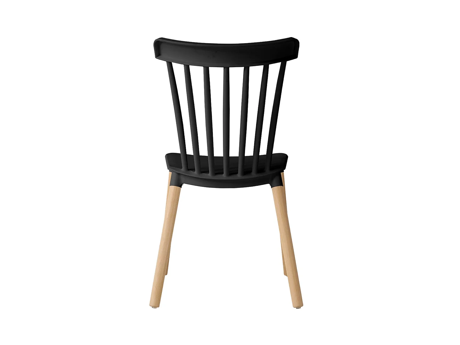 Set de 4 sillas de comedor kaye  negro para hogar moderno mueble de almacenaje  - Homekit