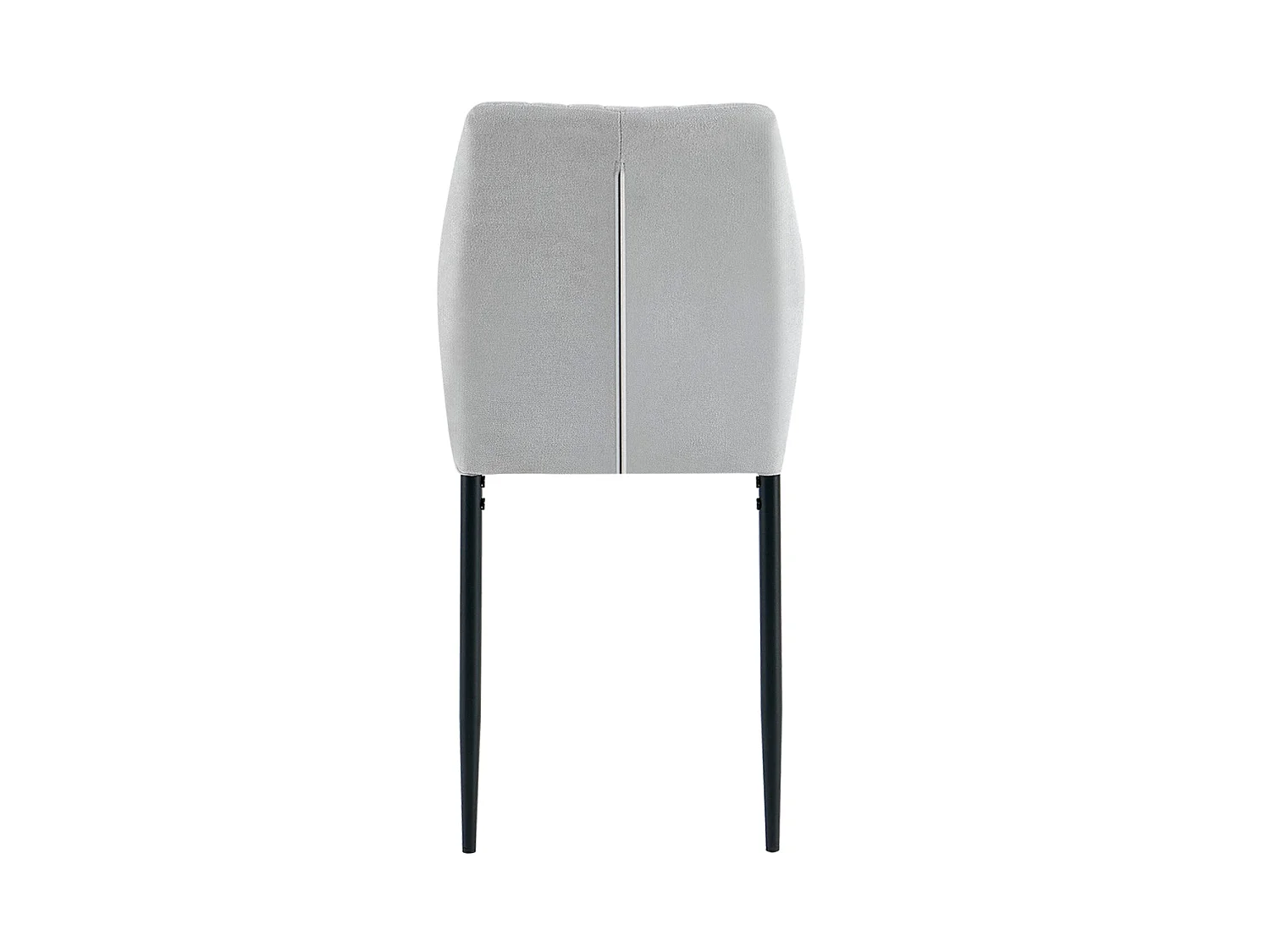 Set de 4 sillas de comedor tapizadas manuela  gris para hogar moderno mueble de almacenaje  - Homekit