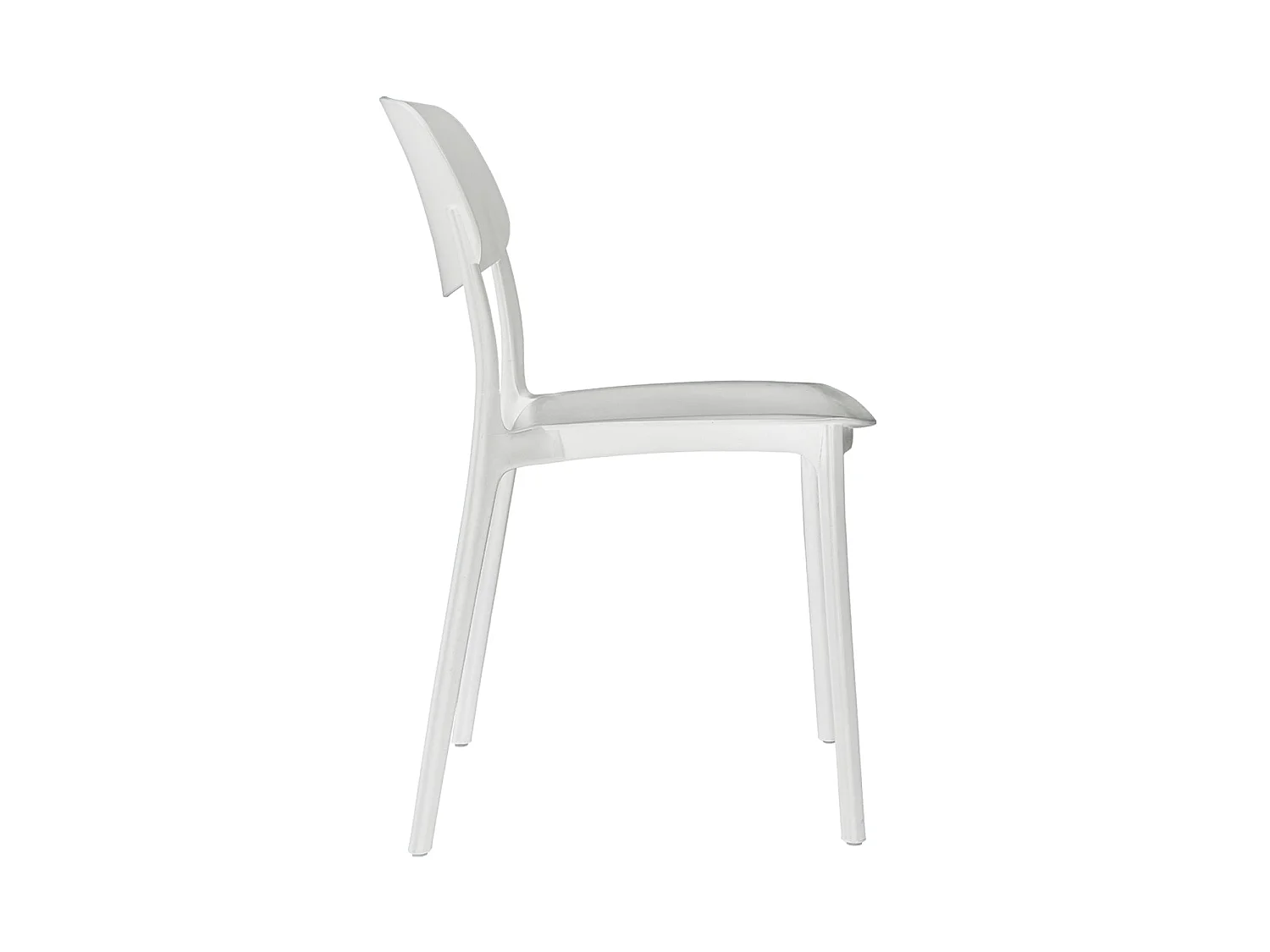 Set de 4 sillas dixie  blanco para hogar moderno mueble de almacenaje  - Homekit
