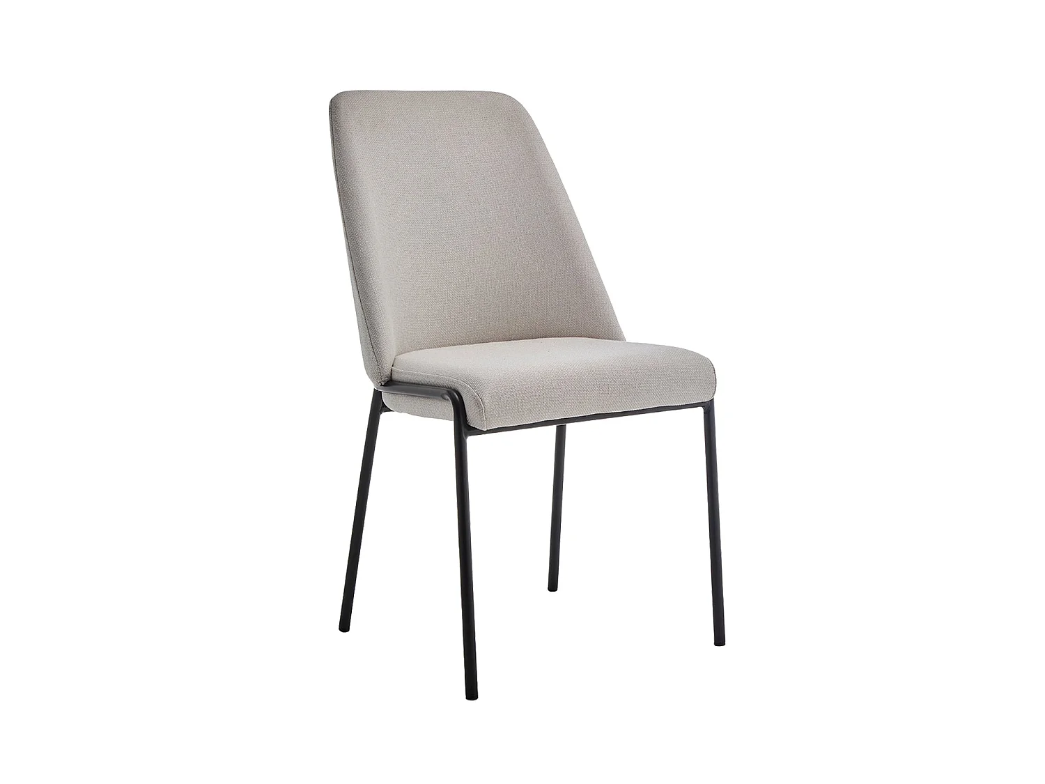 Set de 4 sillas de comedor tapizadas Leola - Color Beige - Homekit