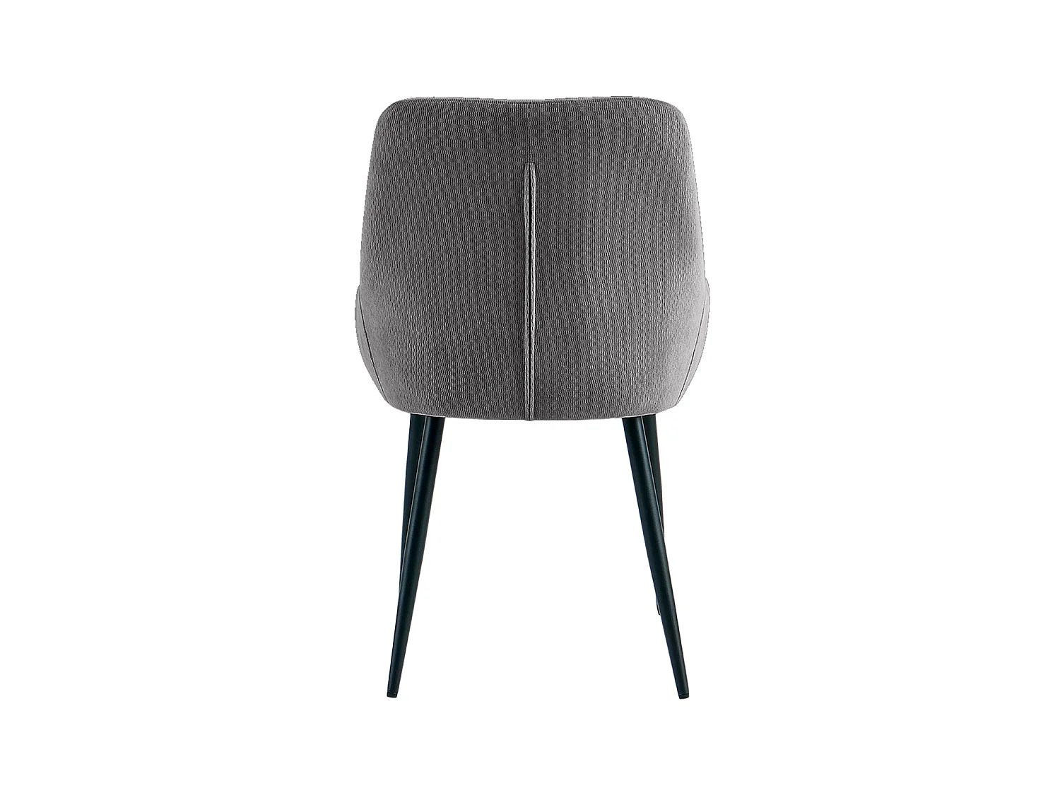Set de 4 sillas de comedor tapizadas jackie oscuro  gris para hogar moderno mueble de almacenaje  - Homekit