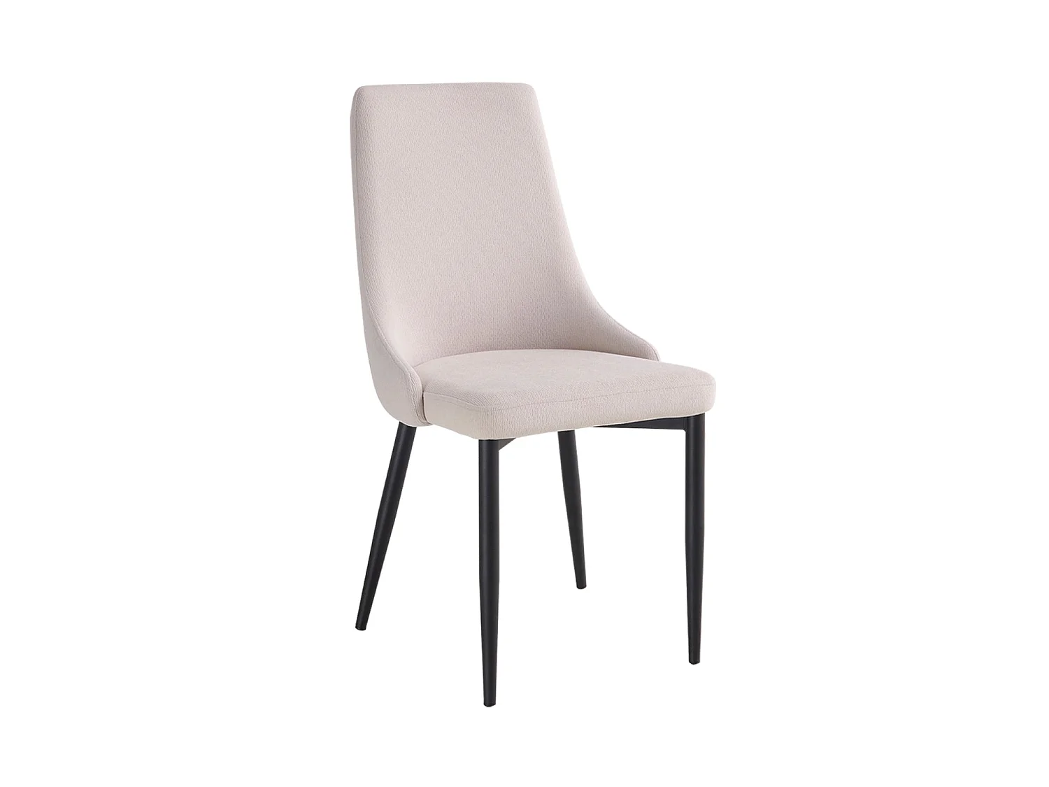 Set de 4 sillas de comedor tapizadas agnes  beige para hogar moderno mueble de almacenaje  - Homekit