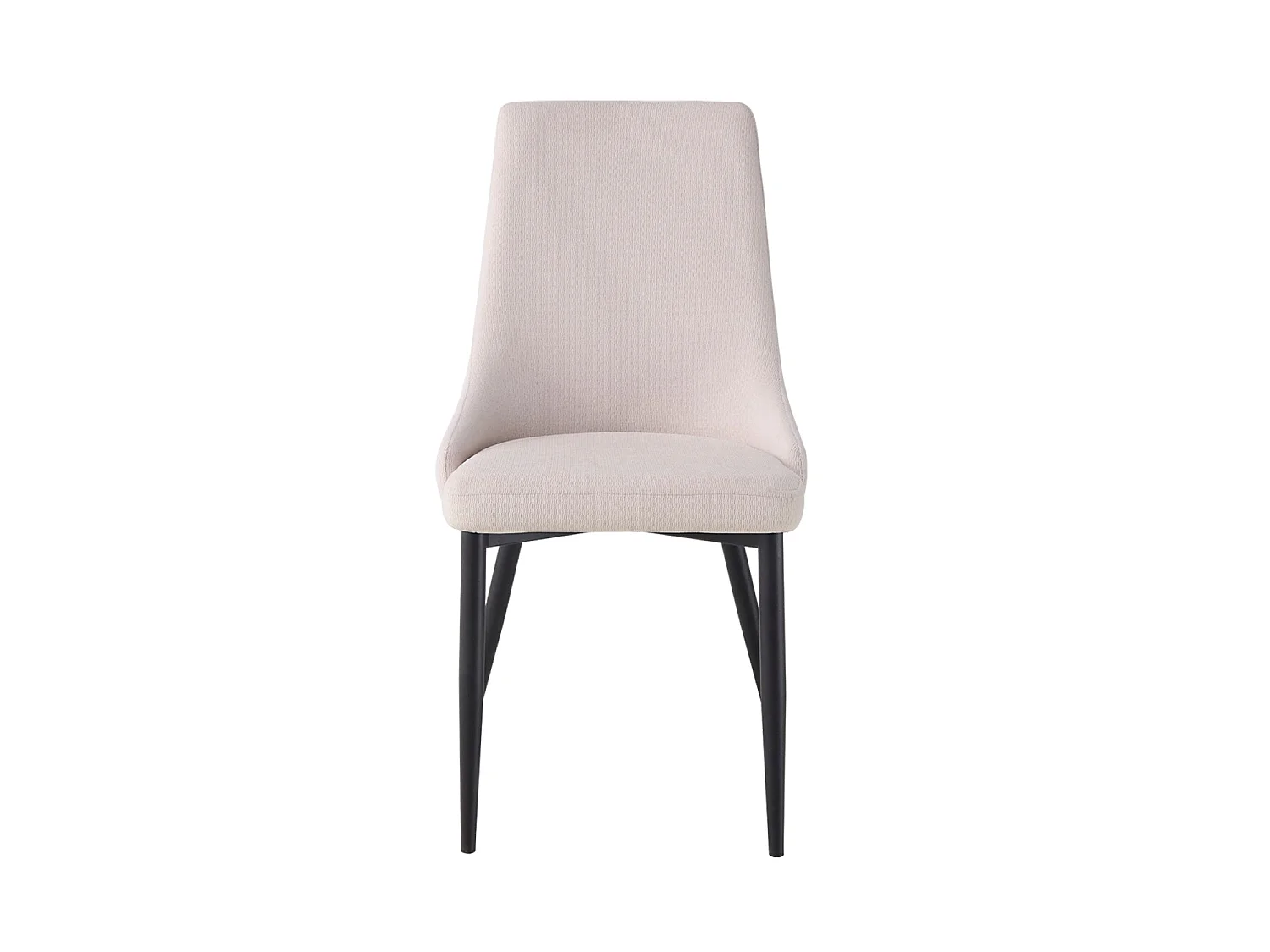 Set de 4 sillas de comedor tapizadas agnes  beige para hogar moderno mueble de almacenaje  - Homekit