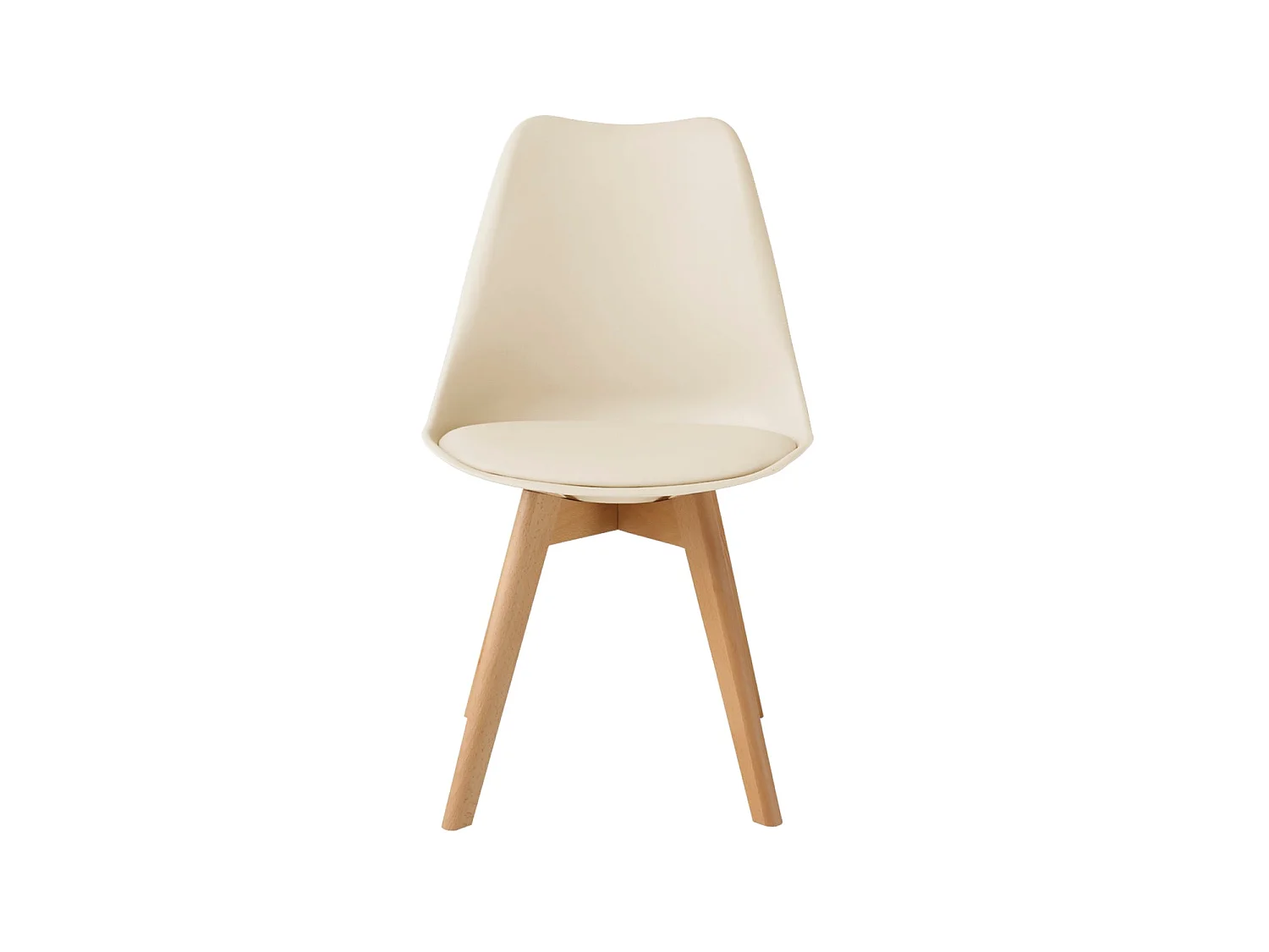 Set de 4 sillas de comedor mavis  beige para hogar moderno mueble de almacenaje  - Homekit