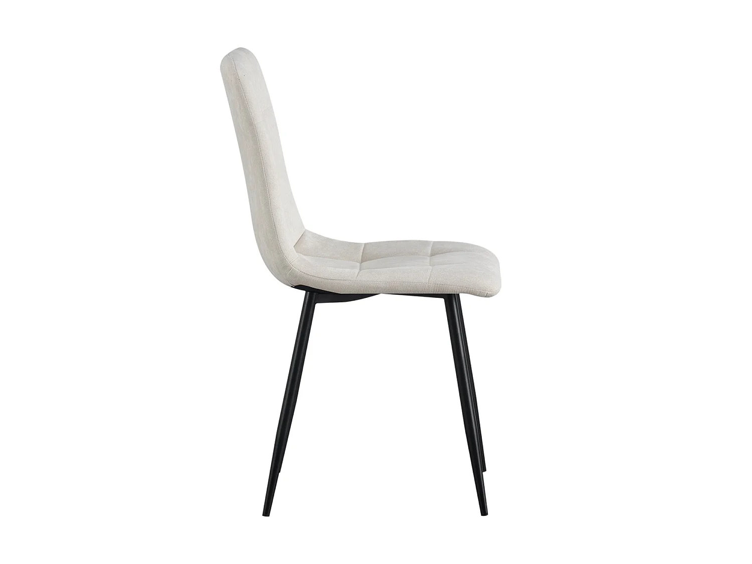 Set de 4 sillas de comedor tapizadas shanna  beige para hogar moderno mueble de almacenaje  - Homekit