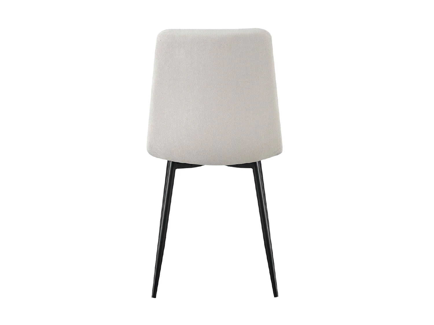 Set de 4 sillas de comedor tapizadas shanna  beige para hogar moderno mueble de almacenaje  - Homekit