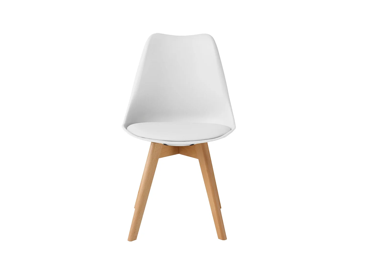 Set de 4 sillas de comedor mavis  blanco para hogar moderno mueble de almacenaje  - Homekit