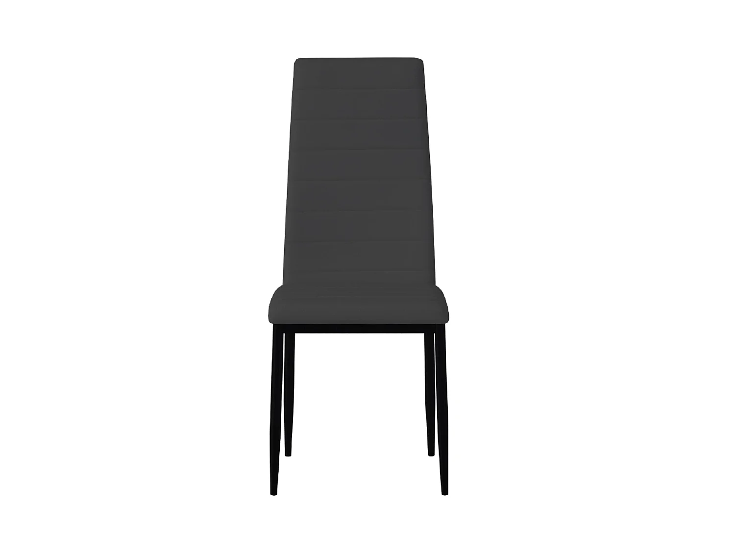 Set de 4 sillas de comedor tapizadas corina  negro para hogar moderno mueble de almacenaje  - Homekit