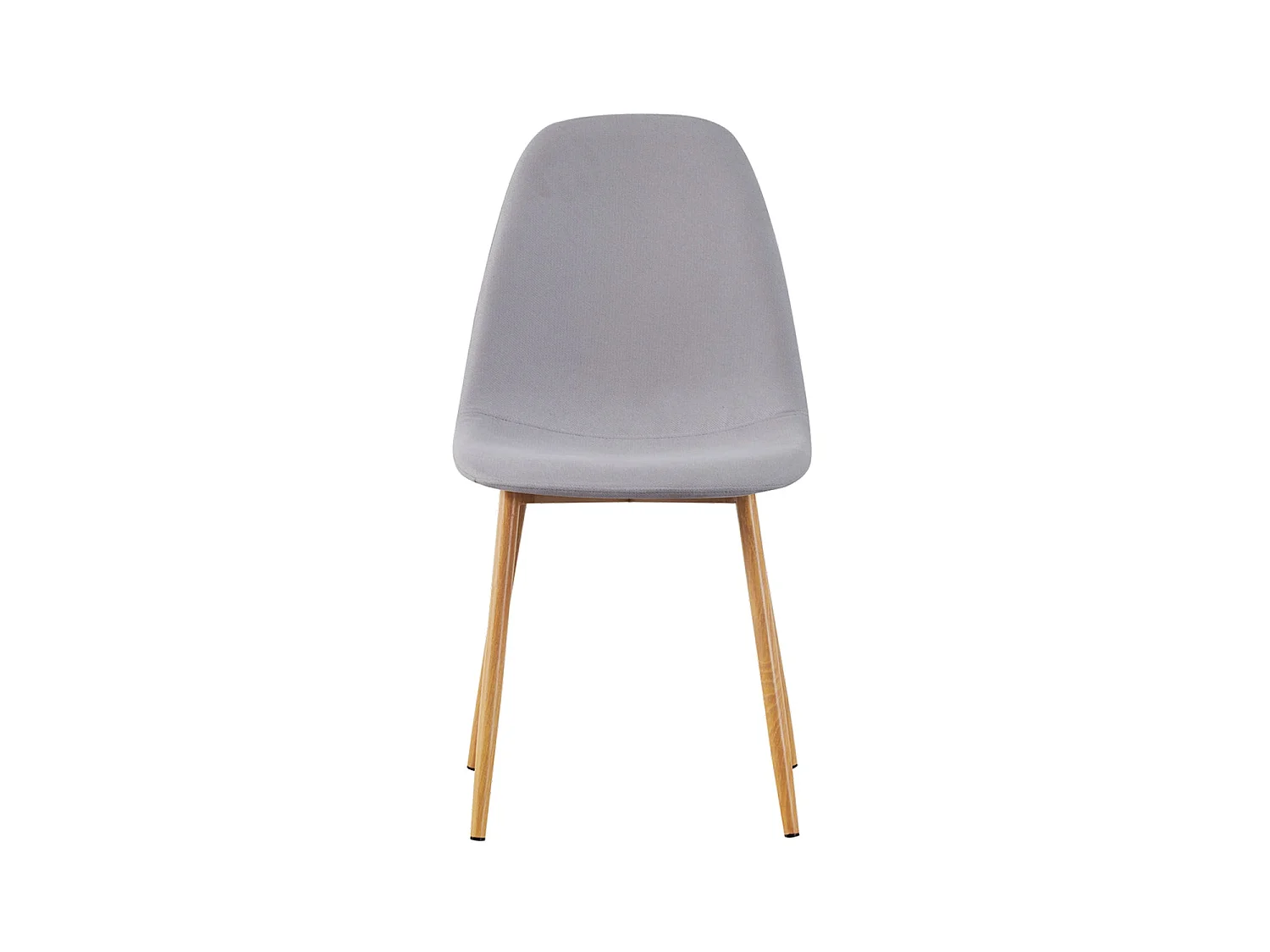 Set de 4 sillas de comedor tapizadas deana  gris para hogar moderno mueble de almacenaje  - Homekit