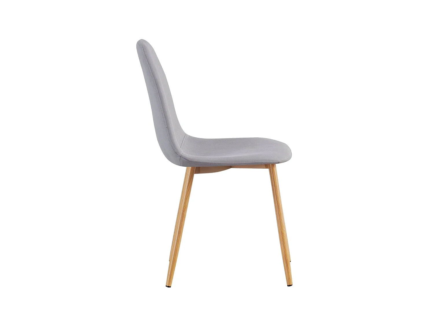 Set de 4 sillas de comedor tapizadas deana  gris para hogar moderno mueble de almacenaje  - Homekit