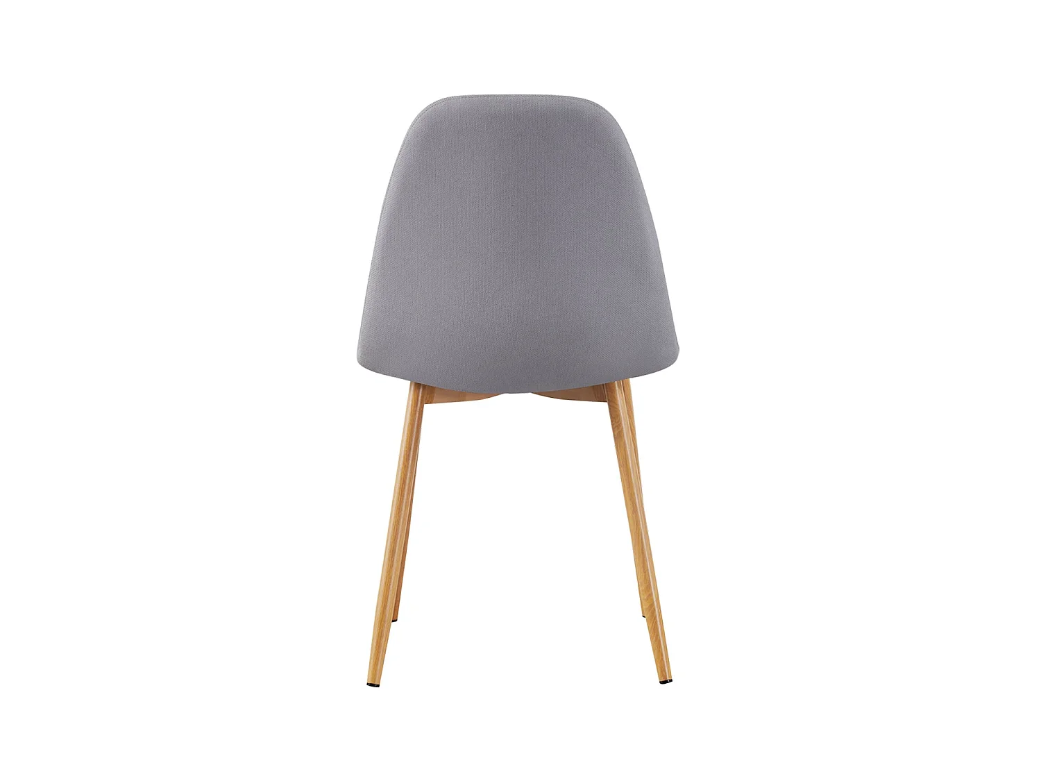 Set de 4 sillas de comedor tapizadas deana  gris para hogar moderno mueble de almacenaje  - Homekit