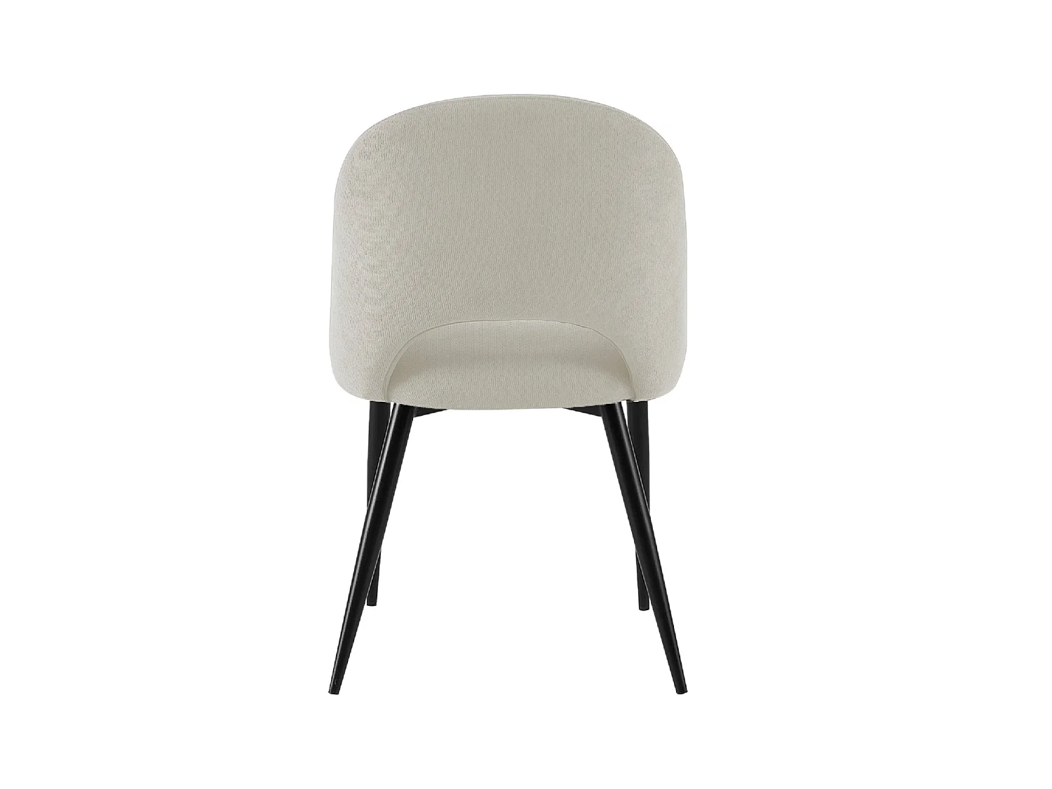 Set de 4 sillas de comedor tapizadas hollie beige para hogar moderno mueble de almacenaje  - Homekit