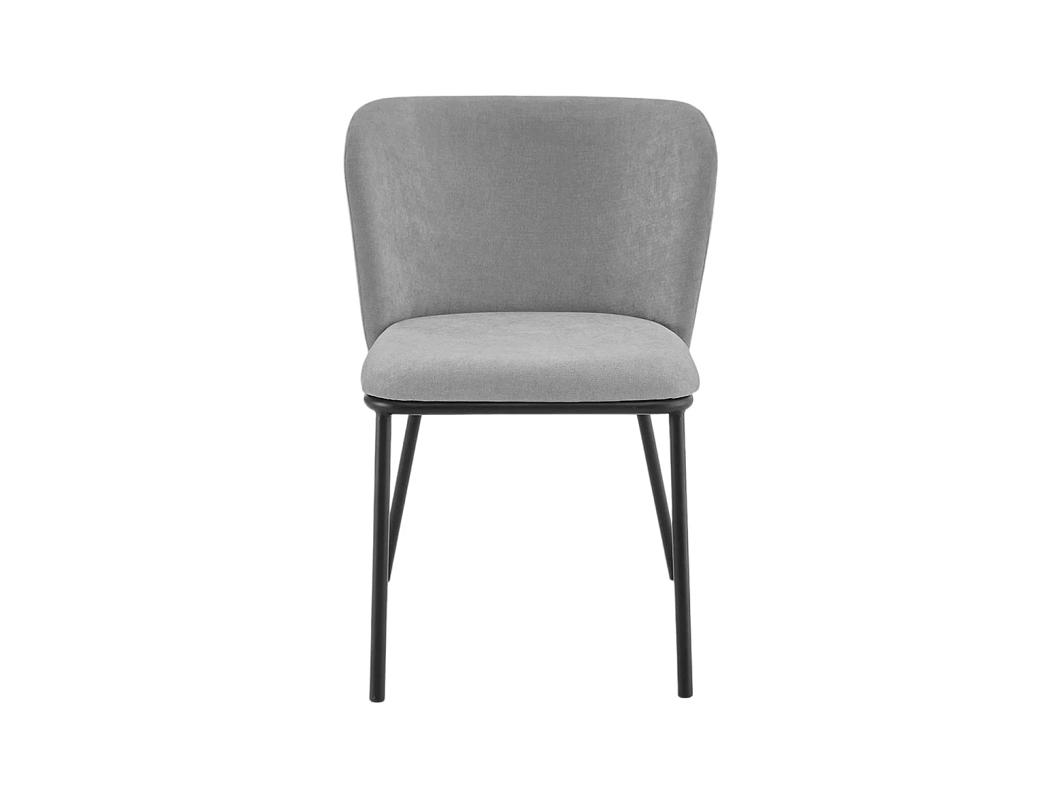 Set de 2 sillas de comedor tapizadas glenna  gris para hogar moderno mueble de almacenaje  - Homekit