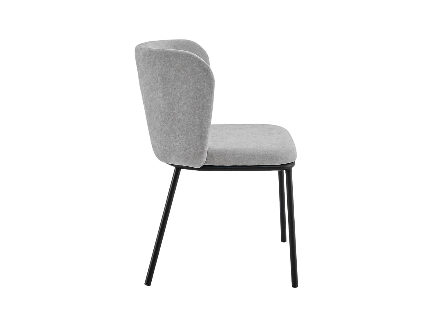 Set de 2 sillas de comedor tapizadas glenna  gris para hogar moderno mueble de almacenaje  - Homekit