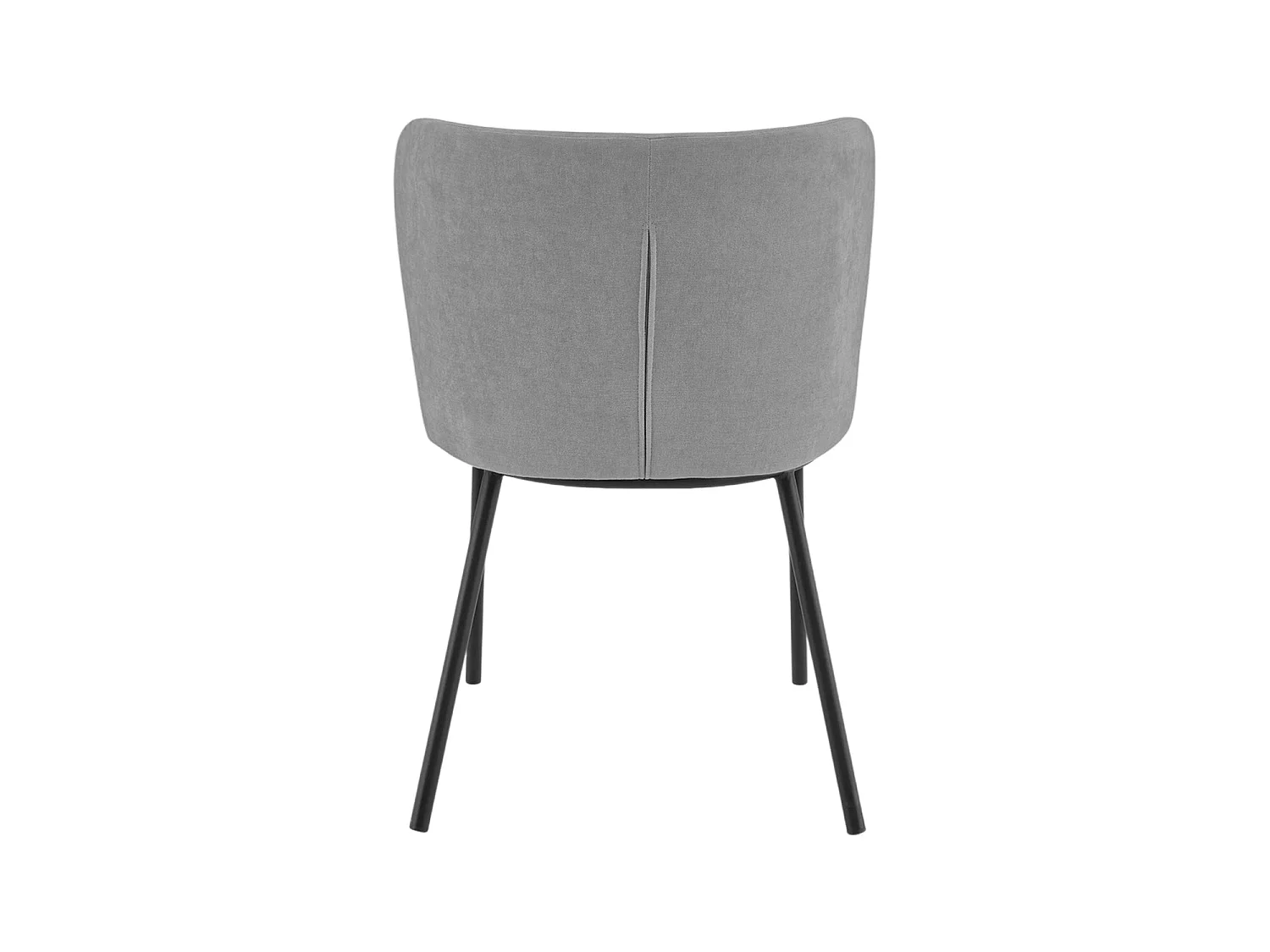 Set de 2 sillas de comedor tapizadas glenna  gris para hogar moderno mueble de almacenaje  - Homekit