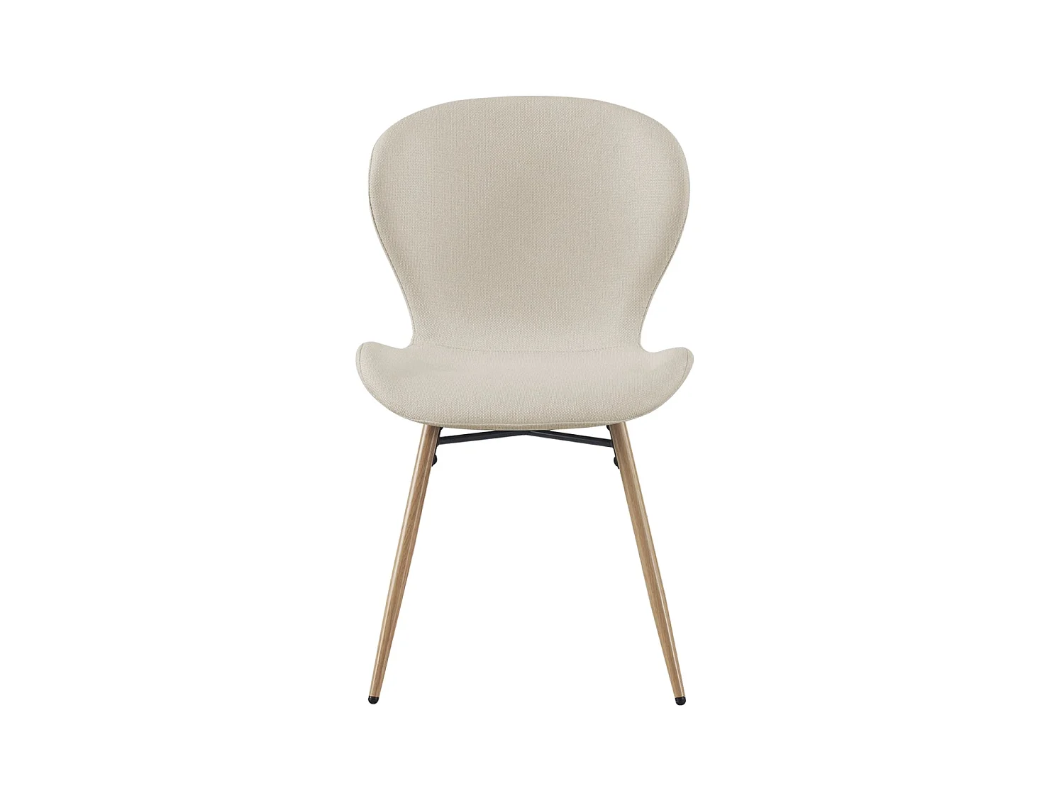 Set de 4 sillas de comedor tapizadas helene  beige para hogar moderno mueble de almacenaje  - Homekit