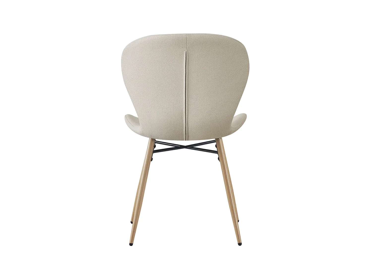 Set de 4 sillas de comedor tapizadas helene  beige para hogar moderno mueble de almacenaje  - Homekit