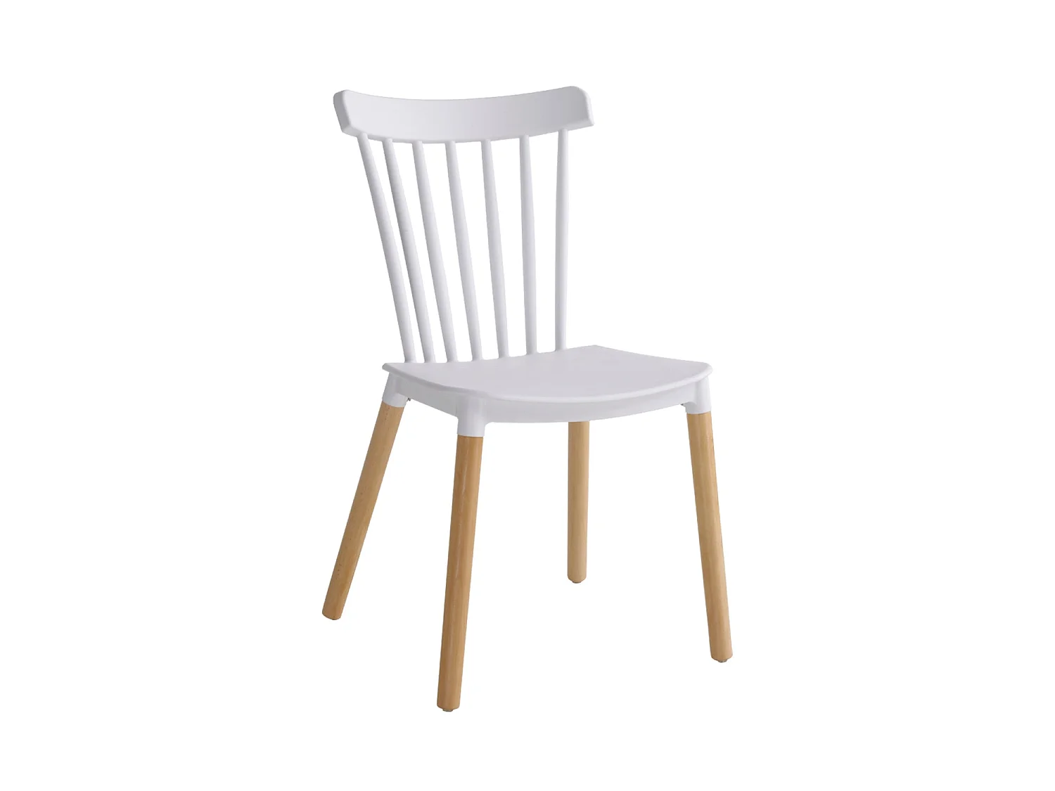 Set de 4 sillas de comedor kaye  blanco para hogar moderno mueble de almacenaje  - Homekit