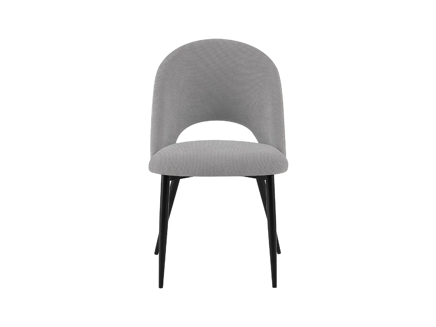 Set de 4 sillas de comedor tapizadas hollie  gris para hogar moderno mueble de almacenaje  - Homekit