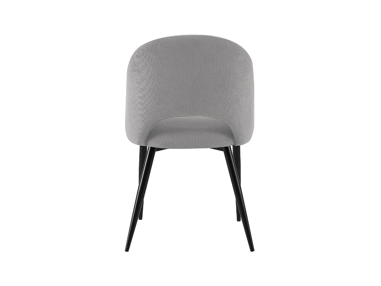 Set de 4 sillas de comedor tapizadas hollie  gris para hogar moderno mueble de almacenaje  - Homekit