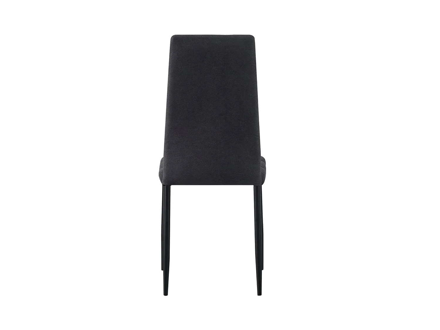 Set de 4 sillas de comedor tapizadas leonor oscuro  gris para hogar moderno mueble de almacenaje  - Homekit