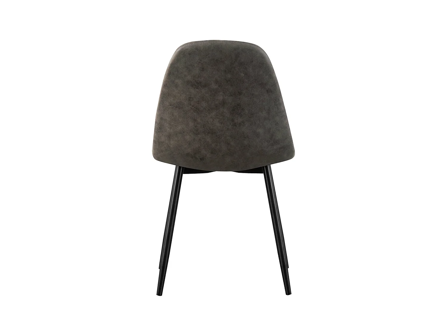 Set de 4 sillas de comedor tapizadas deana patas negras  gris para hogar moderno mueble de almacenaje  - Homekit